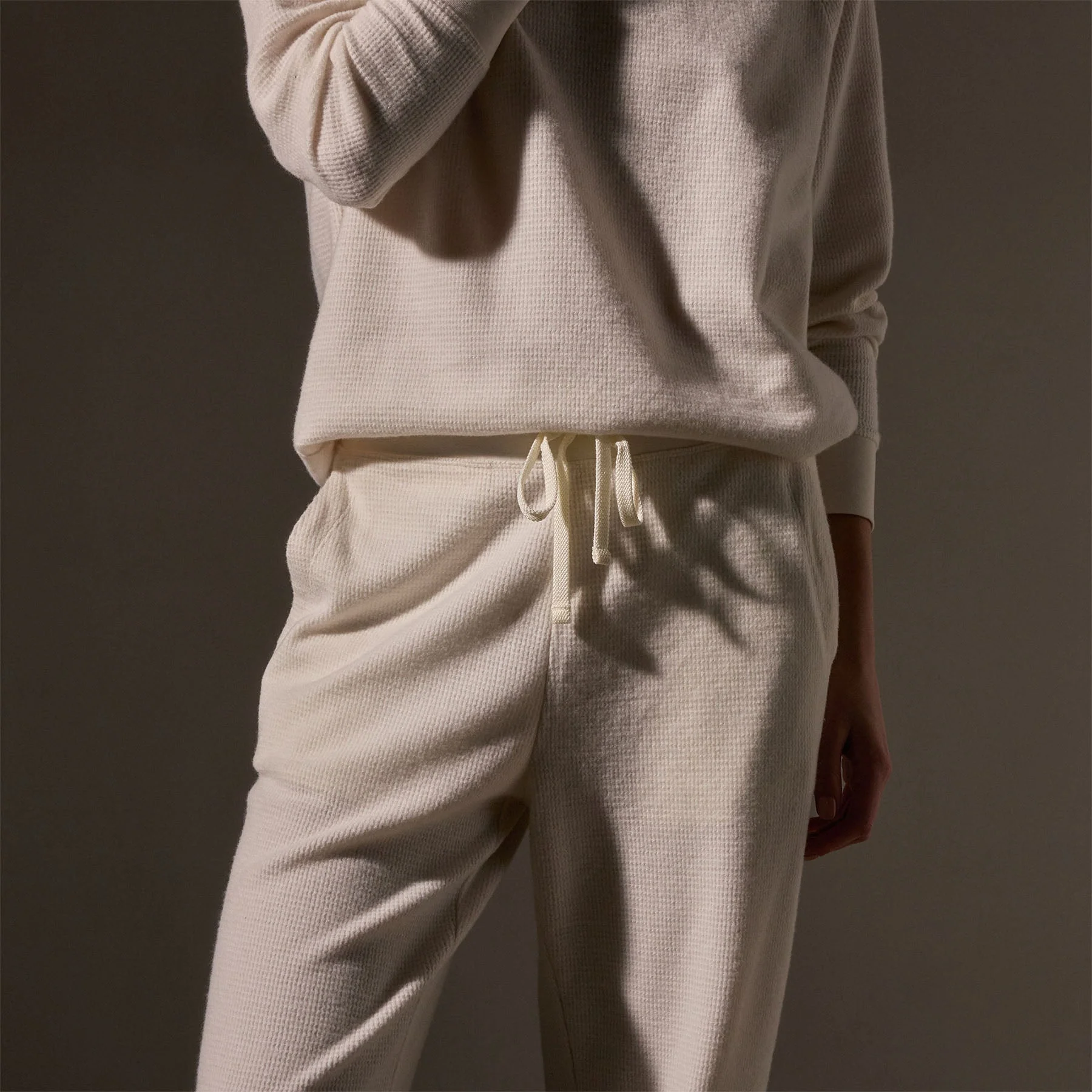 Brushed Thermal Sweat Pant - Oyster - Image 3