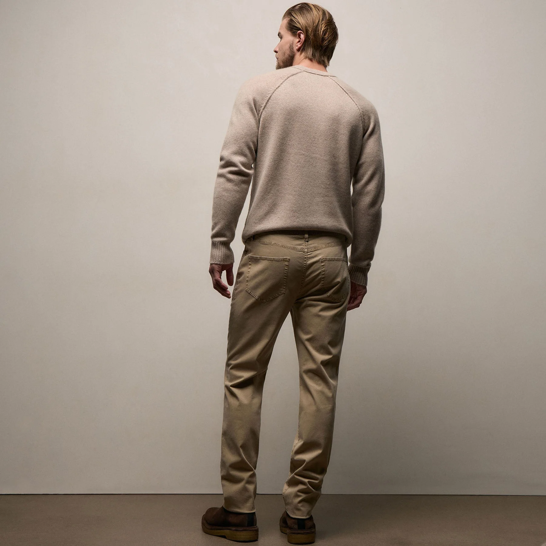 Brushed Twill 5 Pocket Pant - Light Khaki Pigment - Image 3