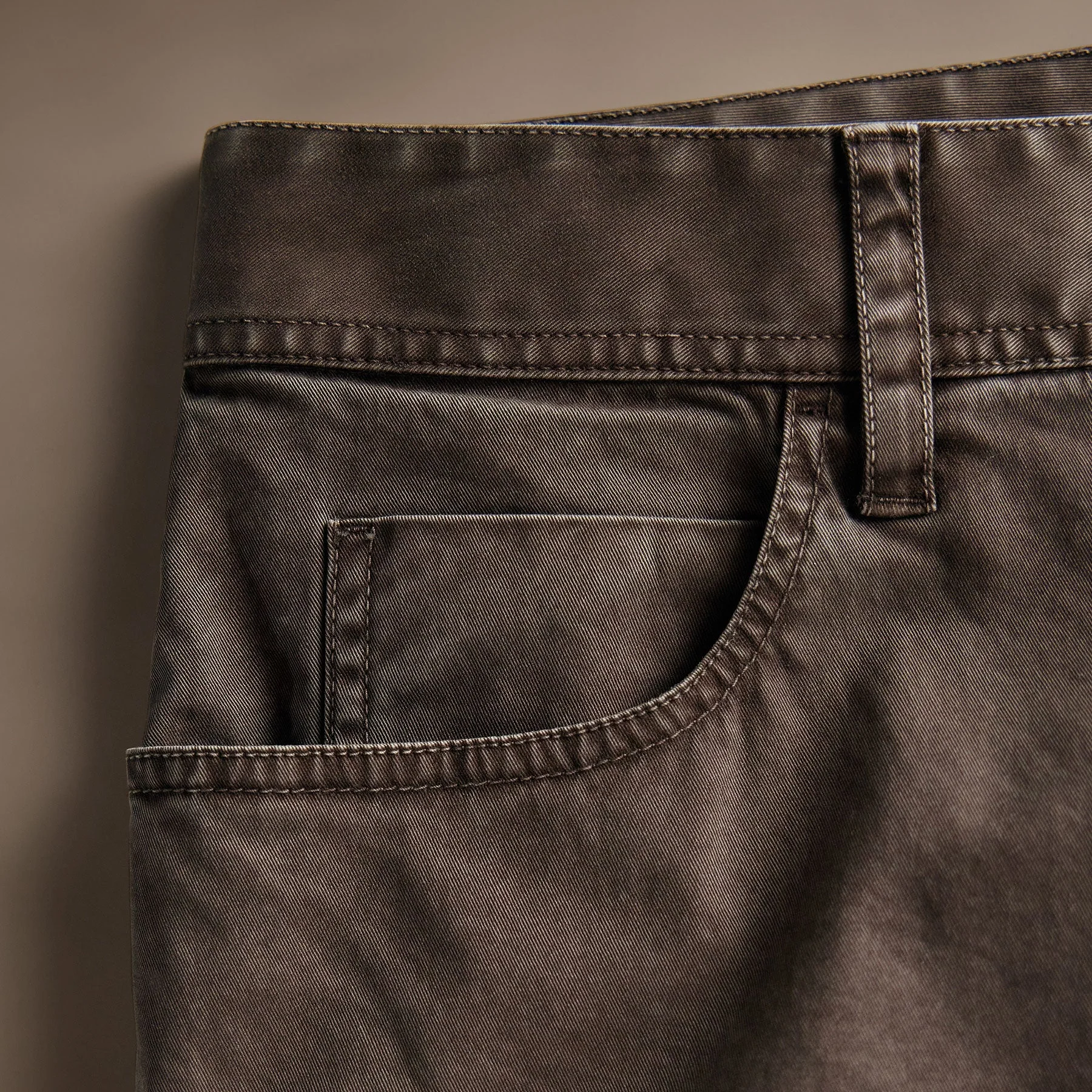 Brushed Twill 5 Pocket Pant - Loam Pigment - Image 4