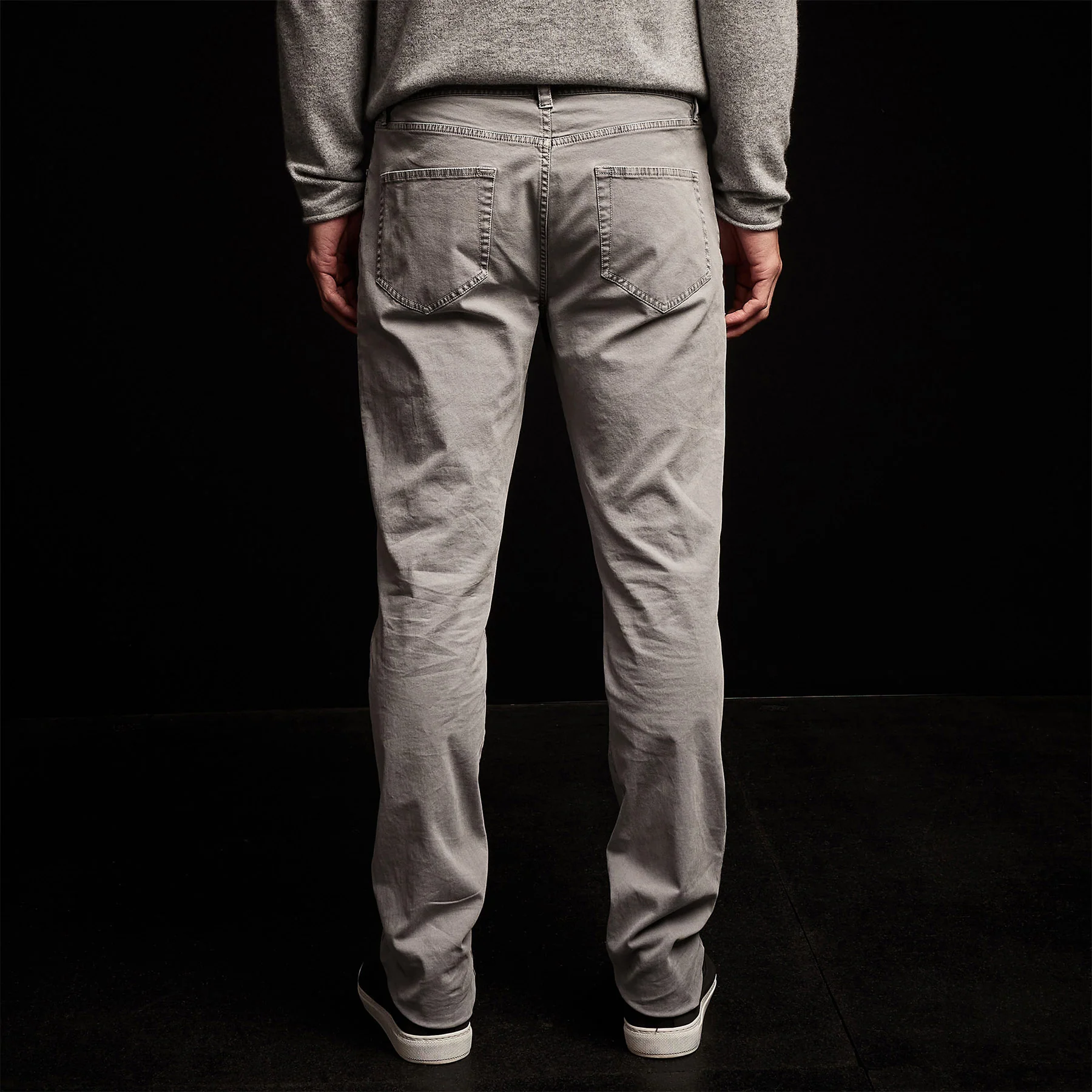 Brushed Twill 5 Pocket Pant - Silver Grey Pigment - Image 4