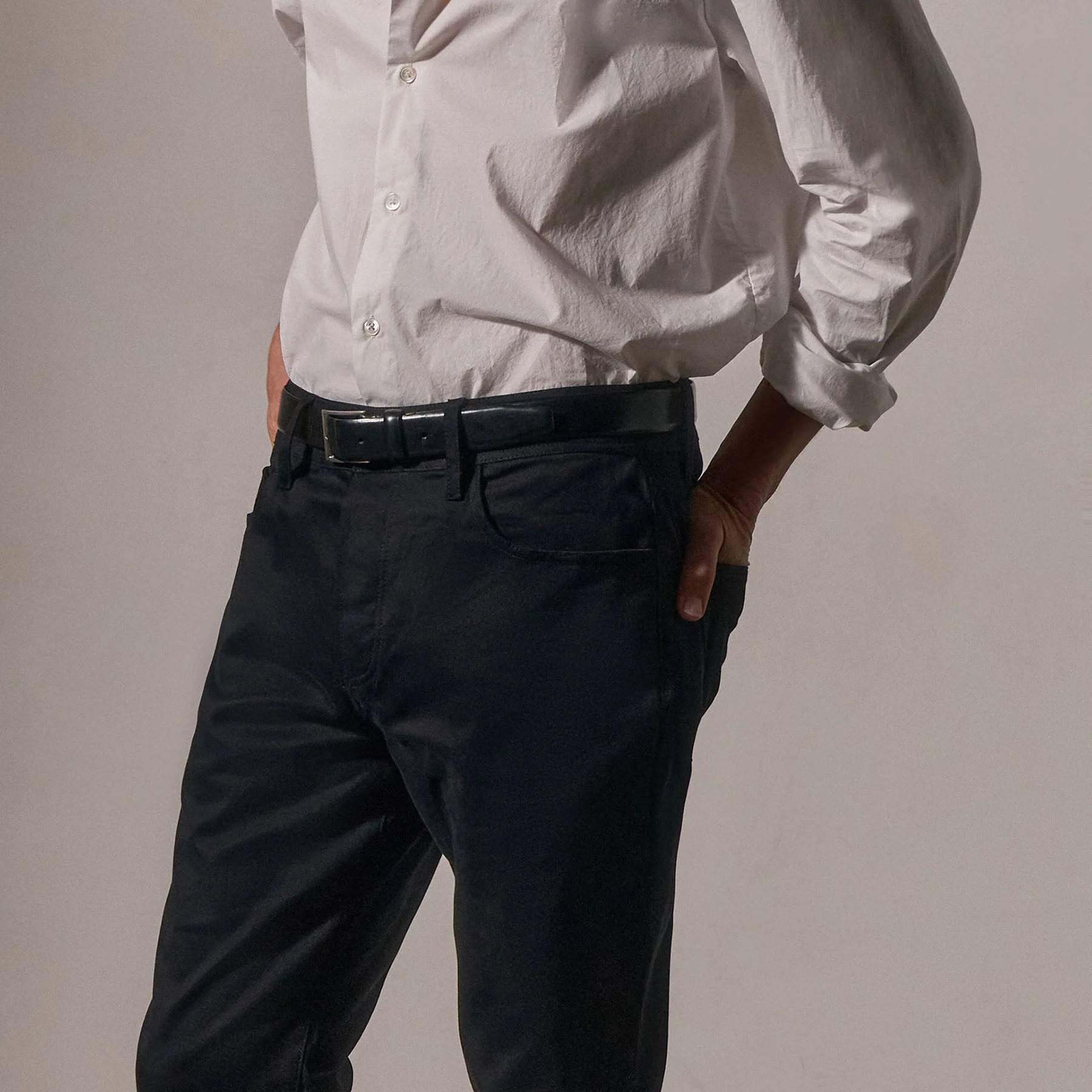 Cashmere Touch 5 Pocket Pant - Black - Image 3