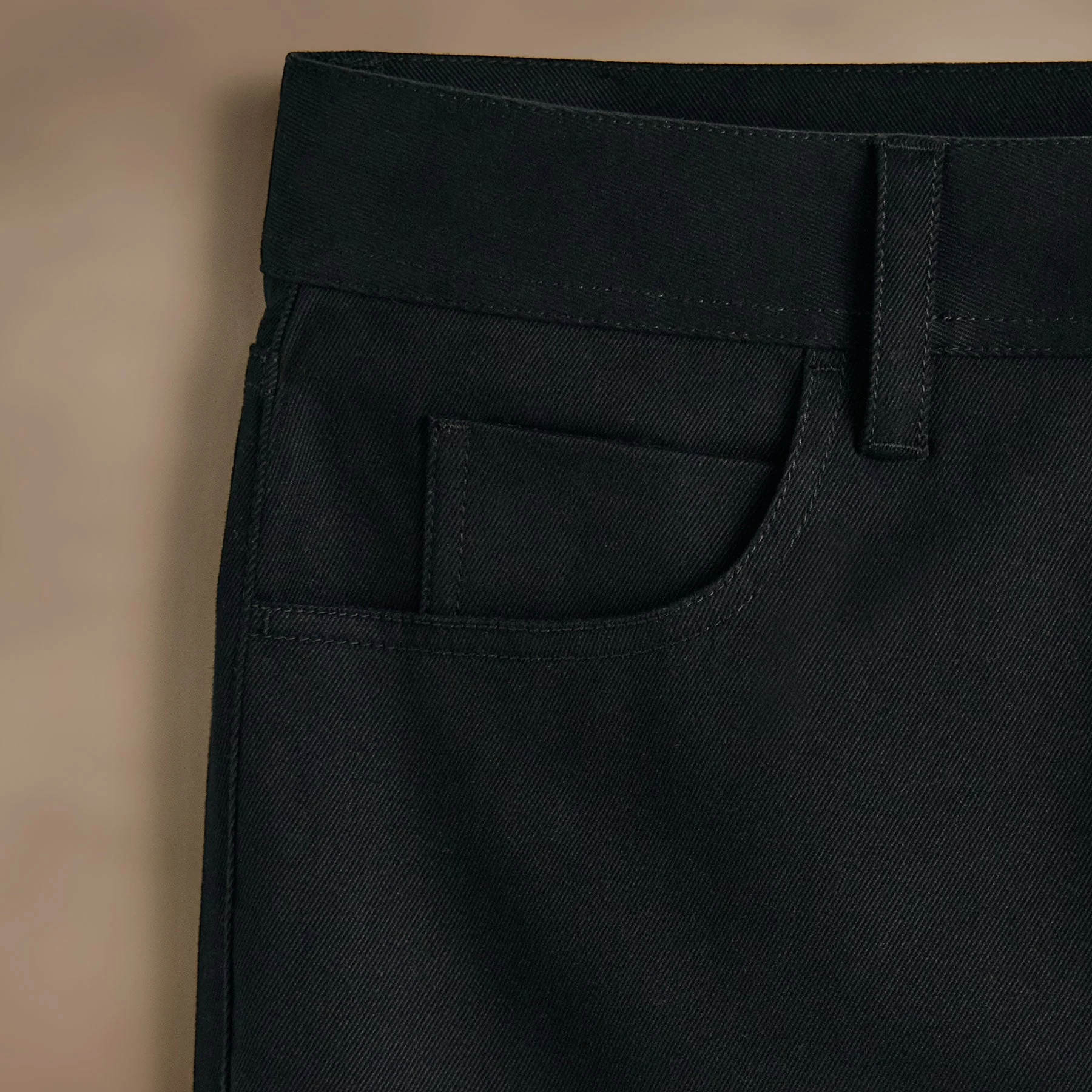 Cashmere Touch 5 Pocket Pant - Black - Image 4
