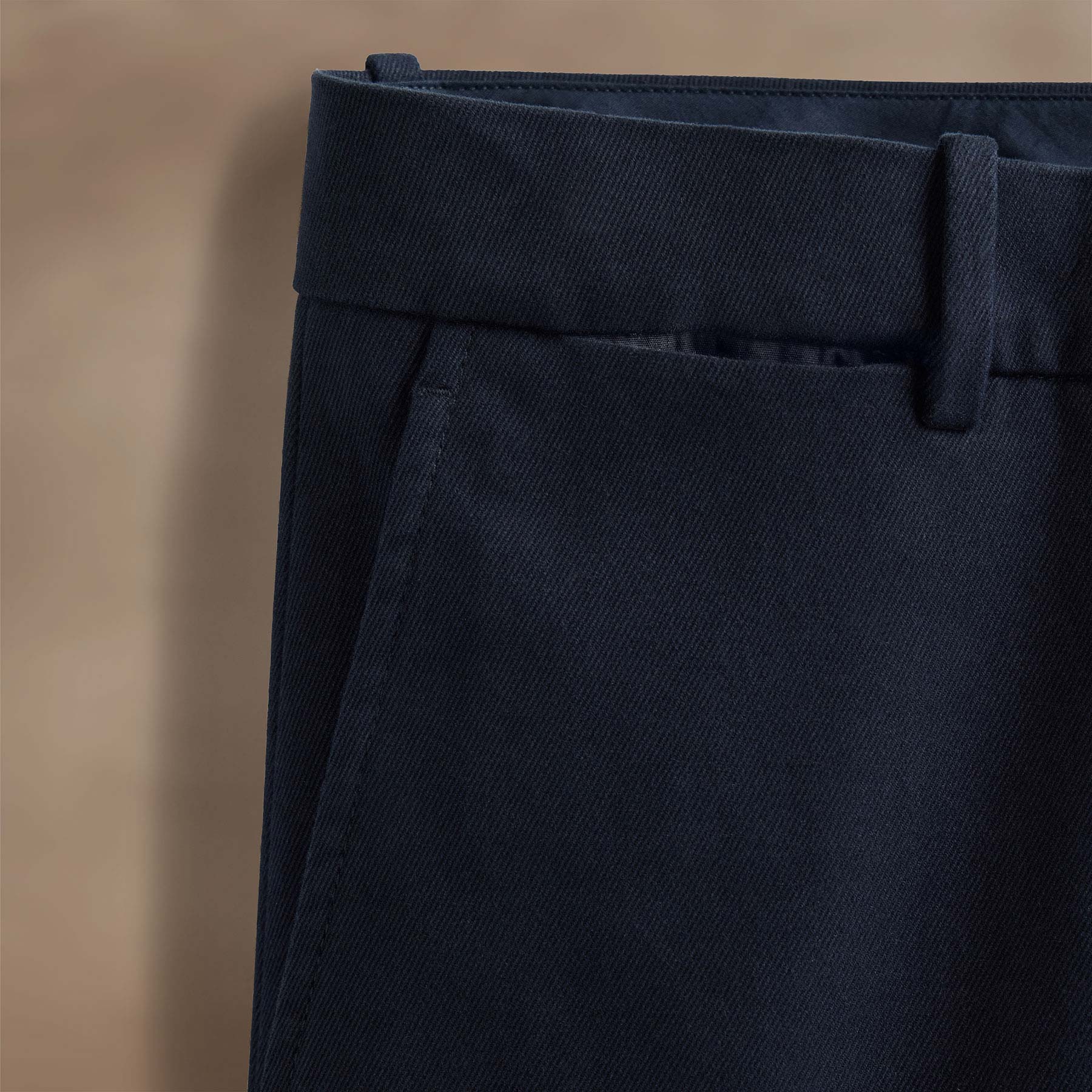 Cashmere Touch Twill Trouser - Classic Navy - Image 4