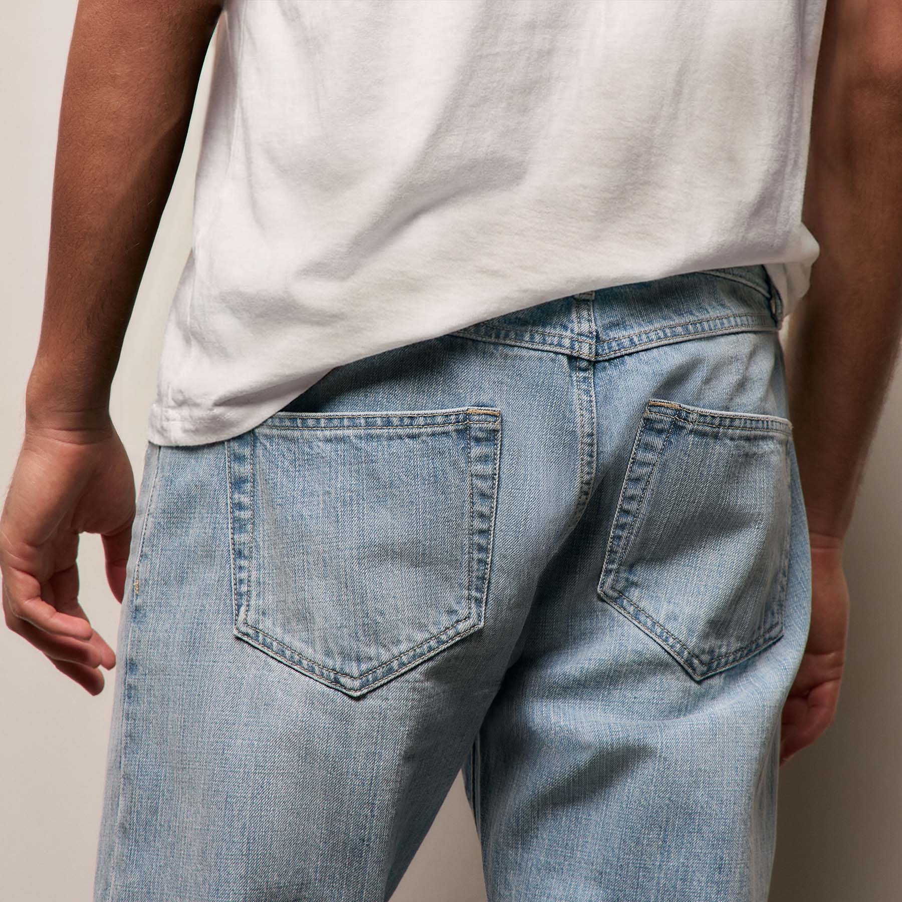 Classic Denim Pant - Light Wash - Image 4