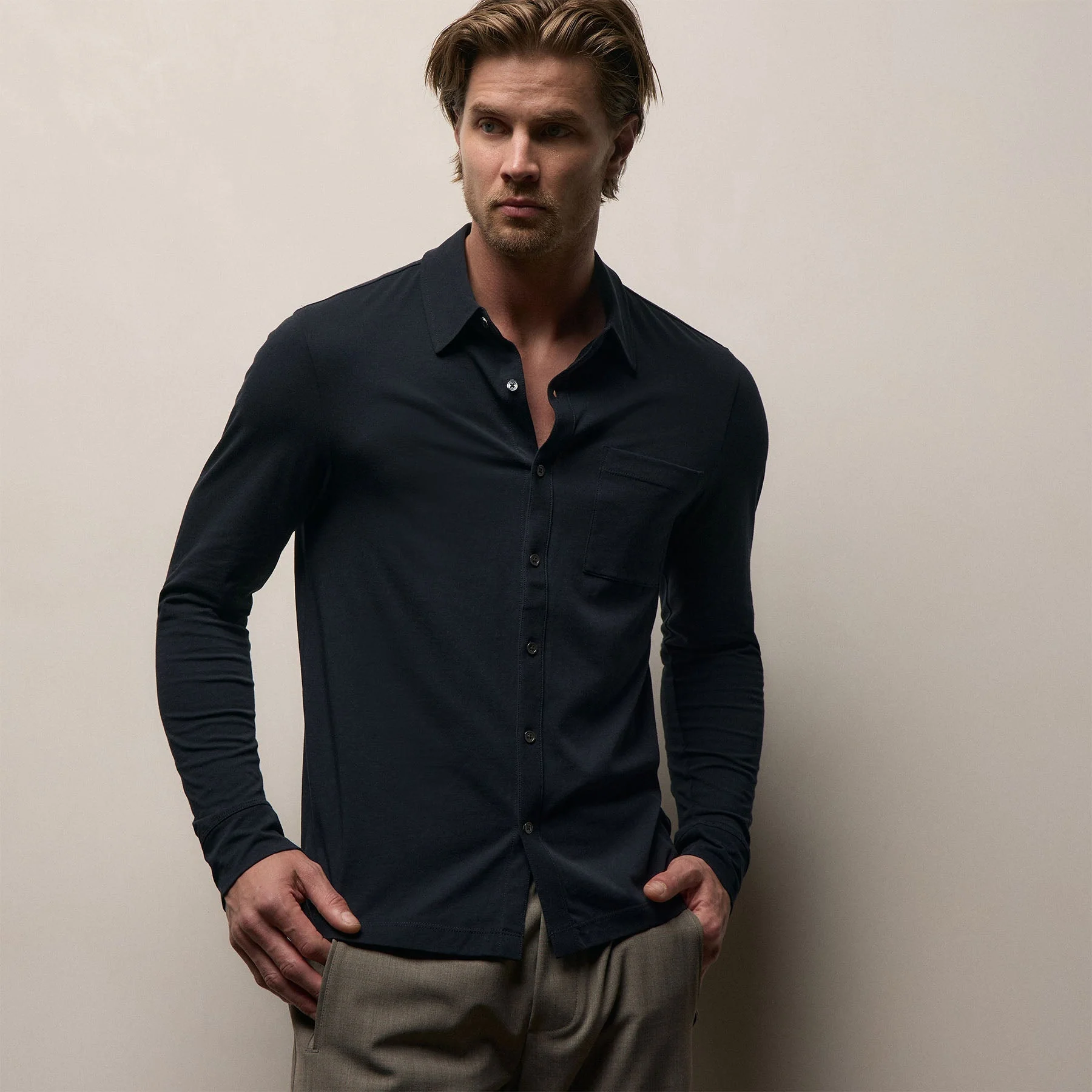 Clean Finish Jersey Shirt - Deep