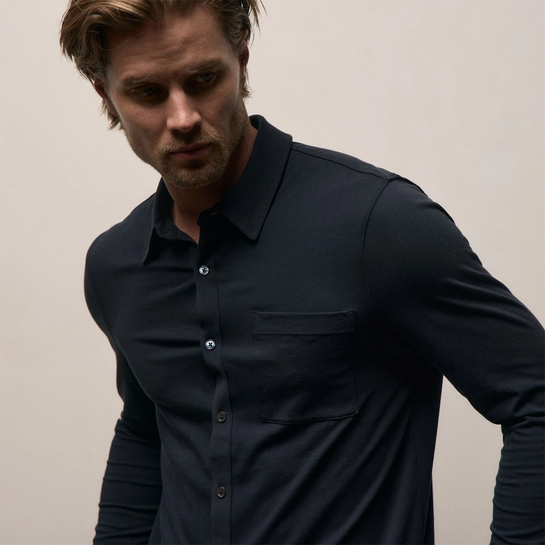 Clean Finish Jersey Shirt - Deep - Image 3