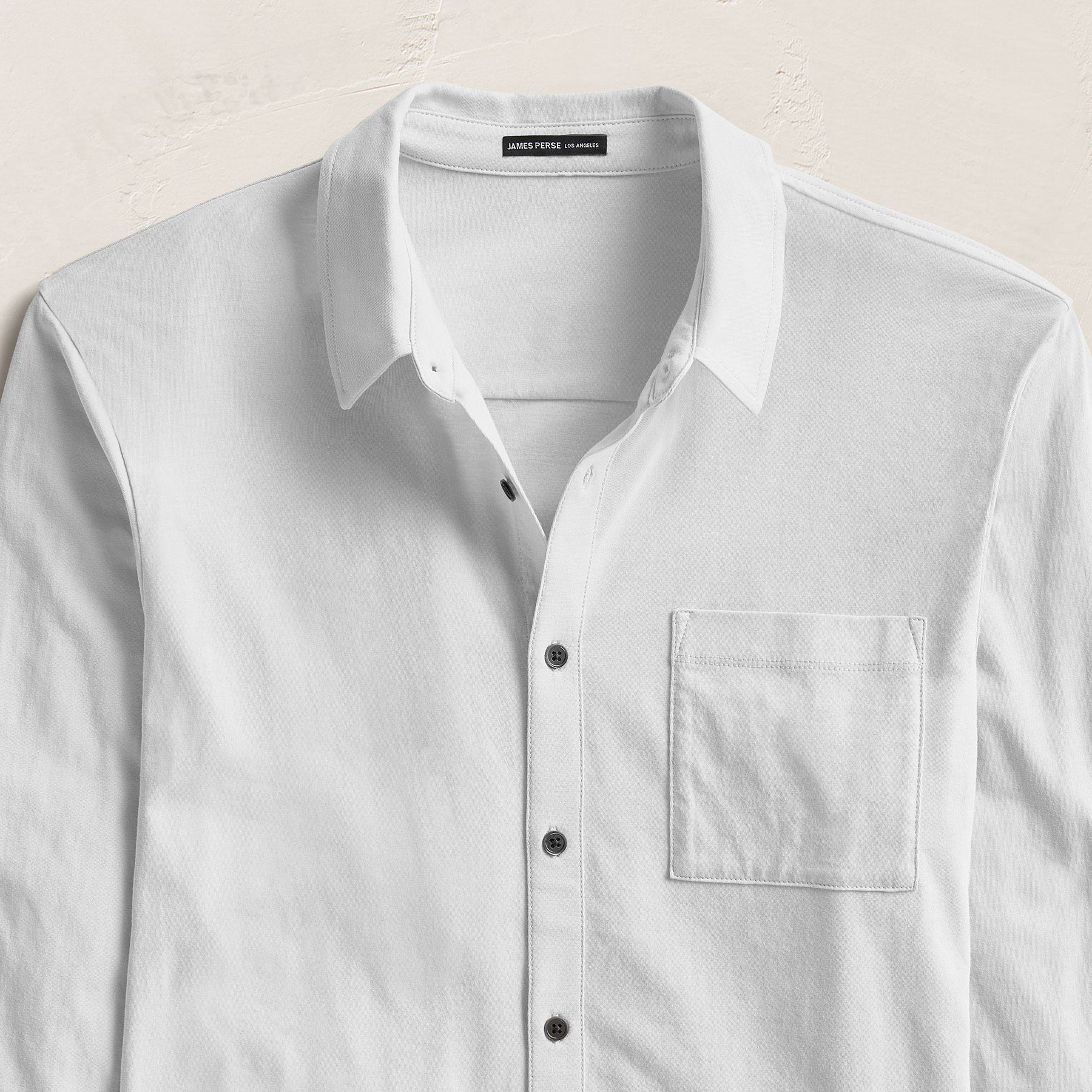 Clean Finish Jersey Shirt - White - Image 6