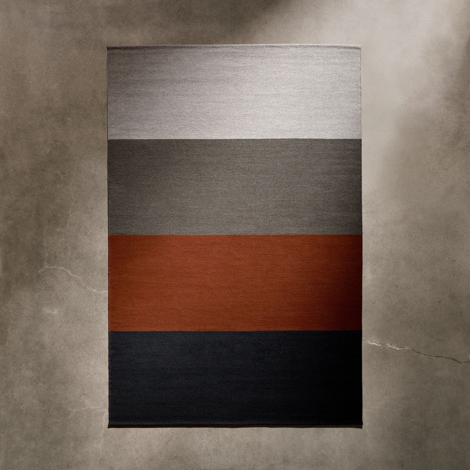 Color Blocked Area Rug - Blk M/Ochre/Flint - Image 3