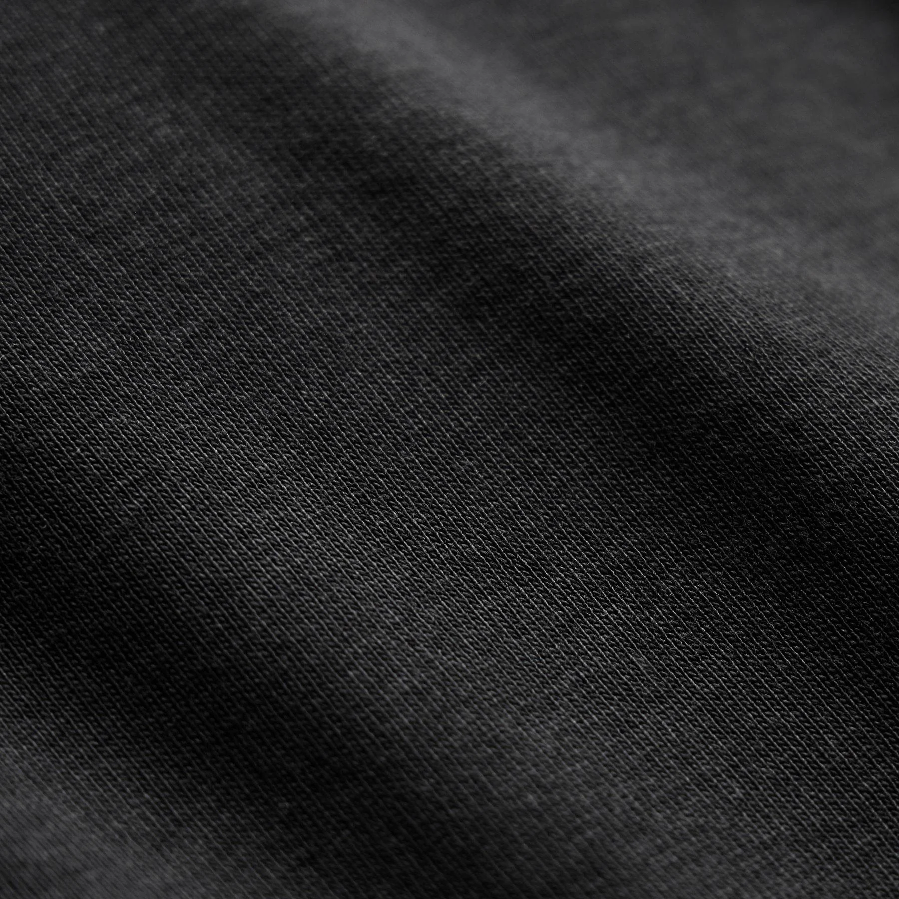 Compact Cotton Baby V Tee - Washed Black - Image 7
