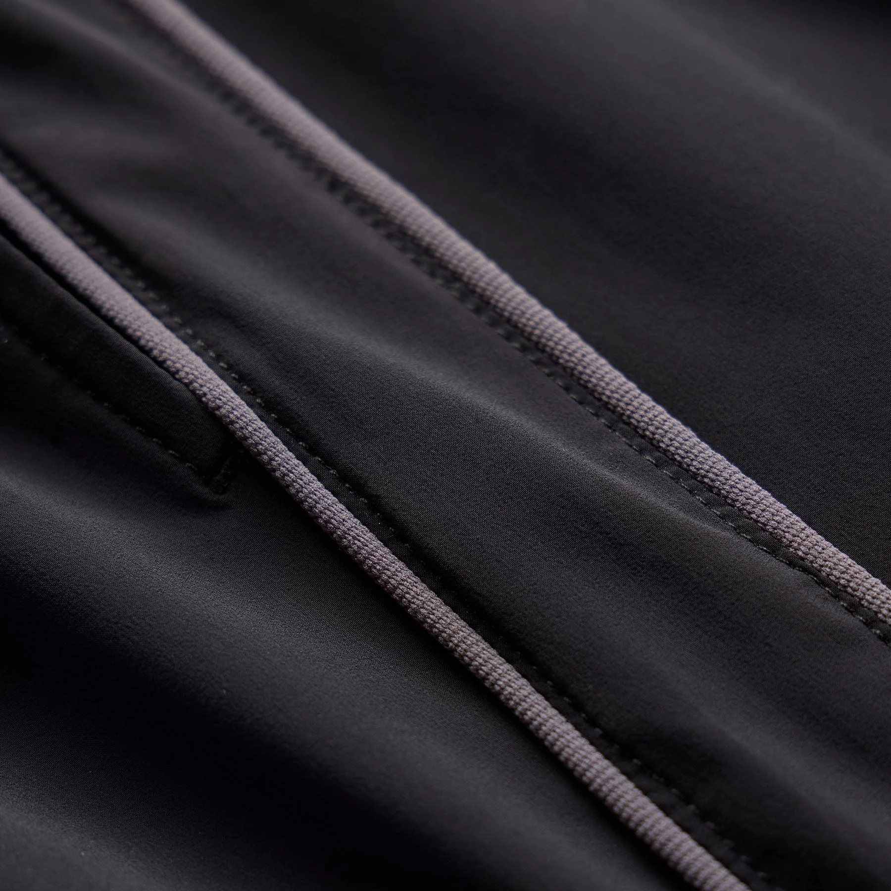 Contrast Piped Boardshort - Black/Carbon - Image 8