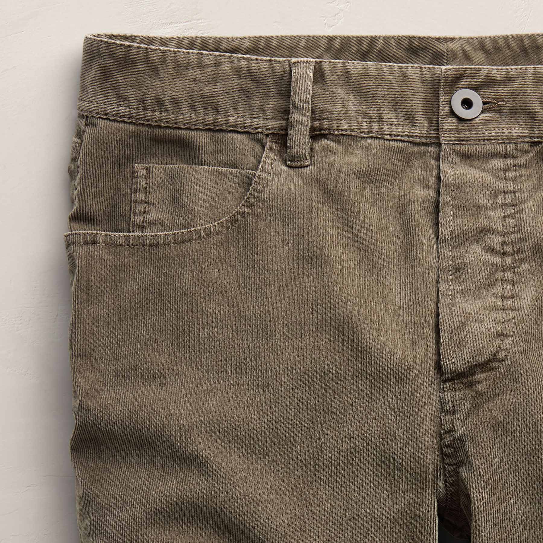 Corduroy 5 Pocket Pant - Army Green Pigment - Image 3