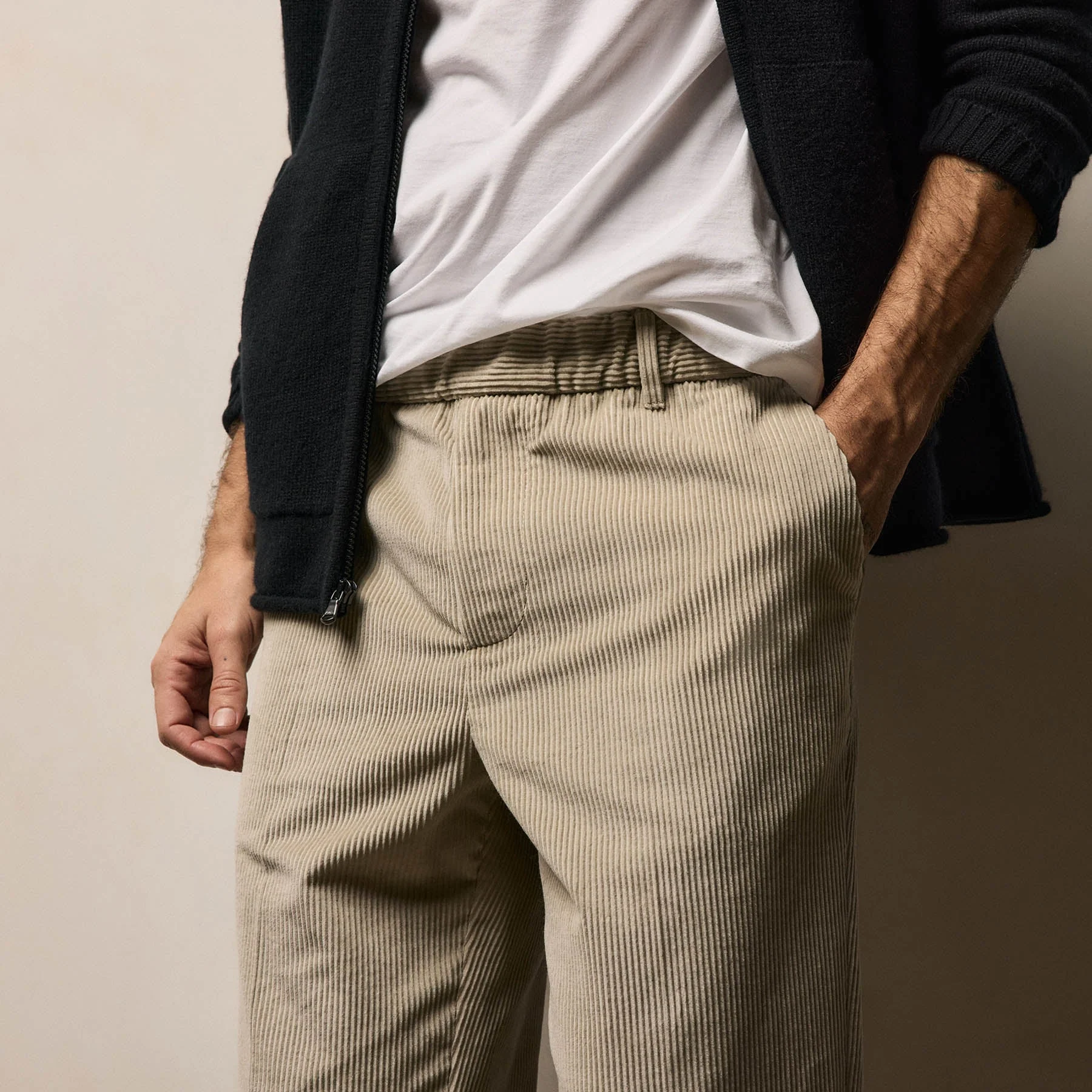 Corduroy Pant - Stone - Image 4
