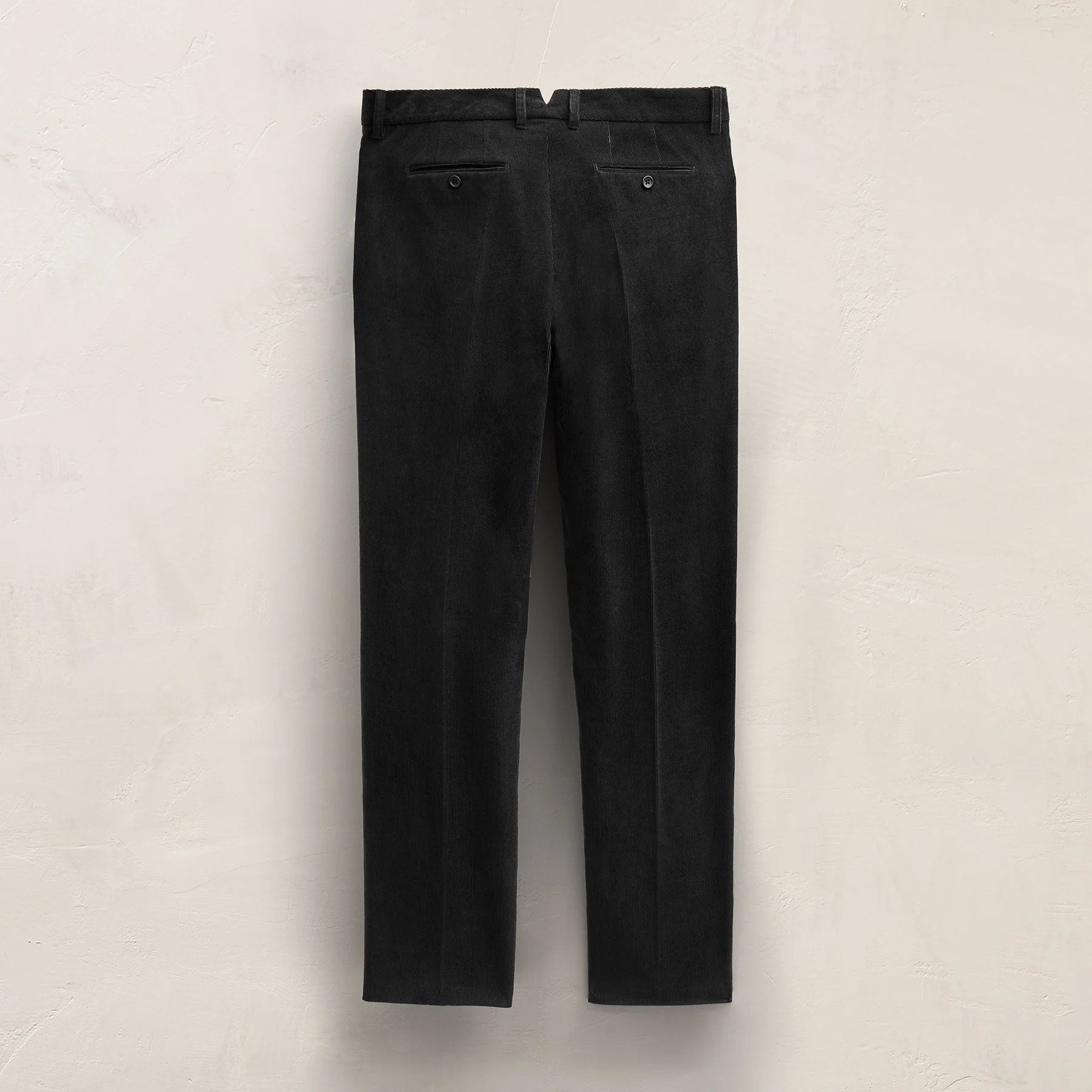 Cotton Cashmere Corduroy Suit Pant - Black - Image 6