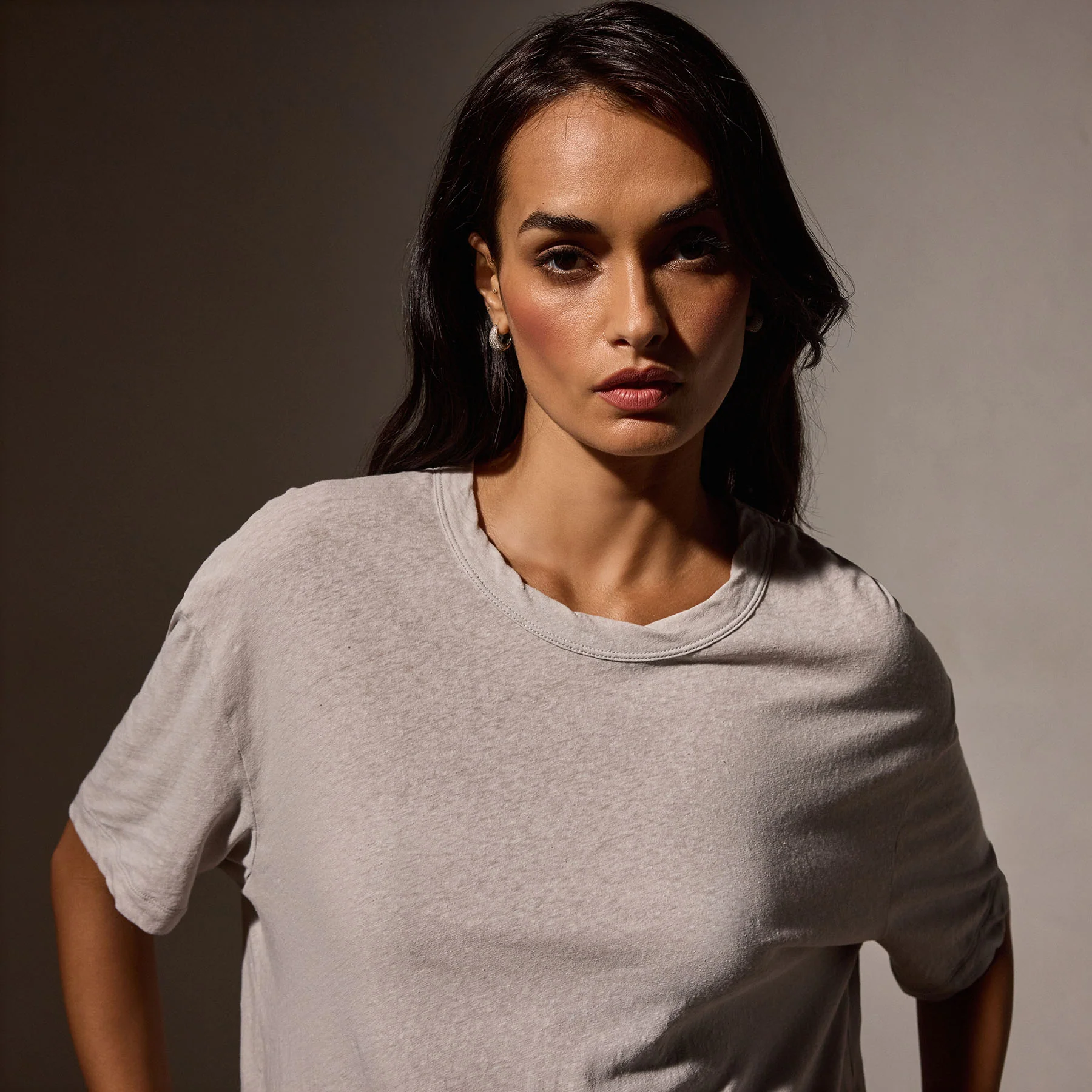 Cotton Jersey Crew Tee - Salt - Image 2