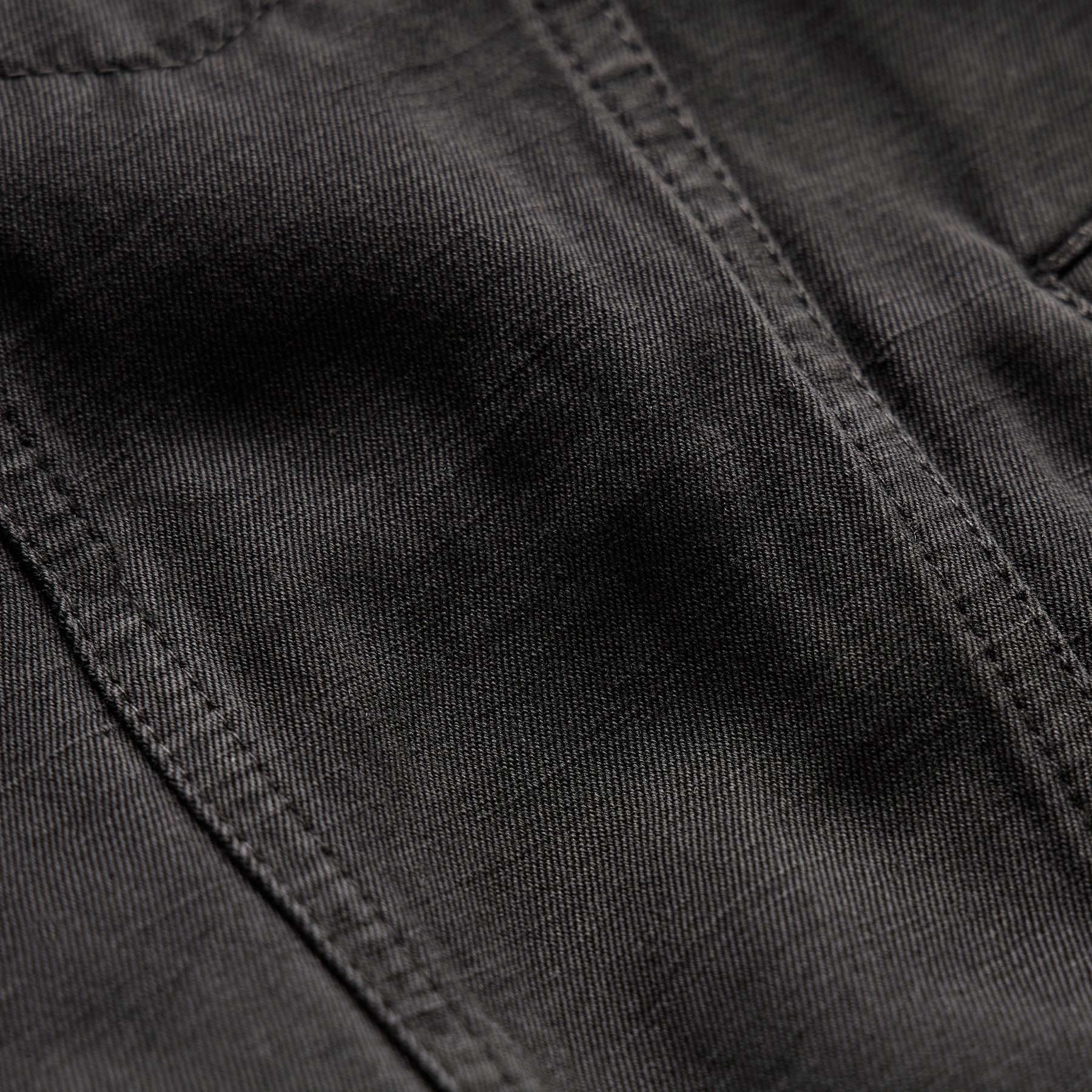 Cotton Linen Twill Trucker Jacket - Magma Pigment - Image 5