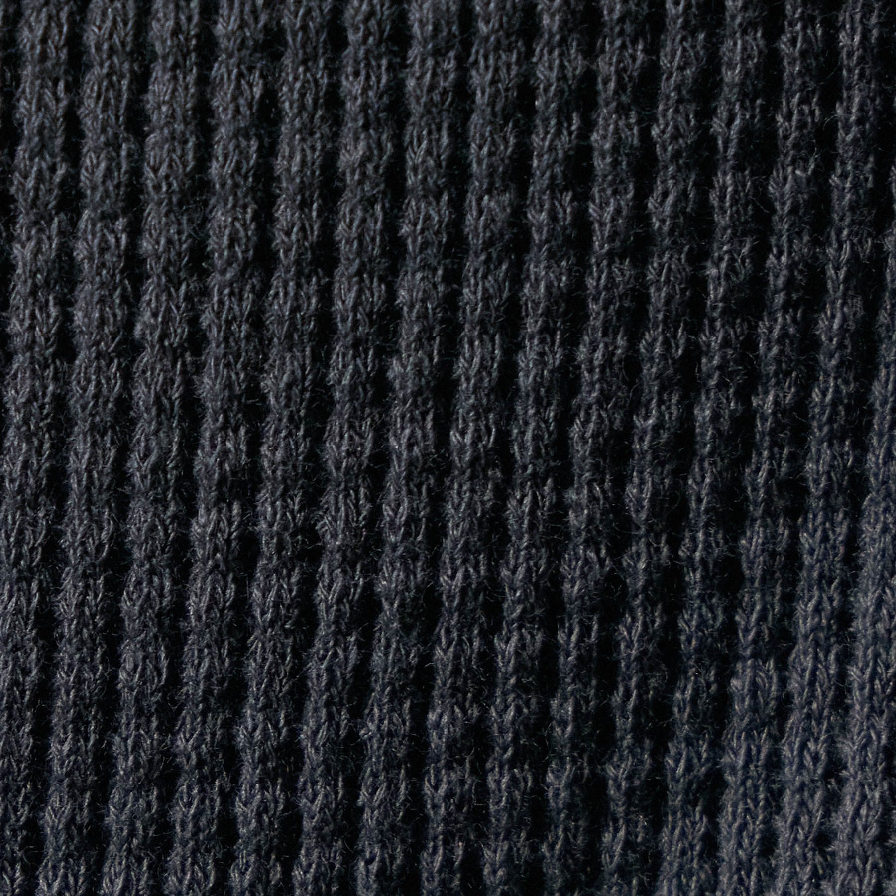 Cotton Linen Waffle Henley - Asphalt - Image 5