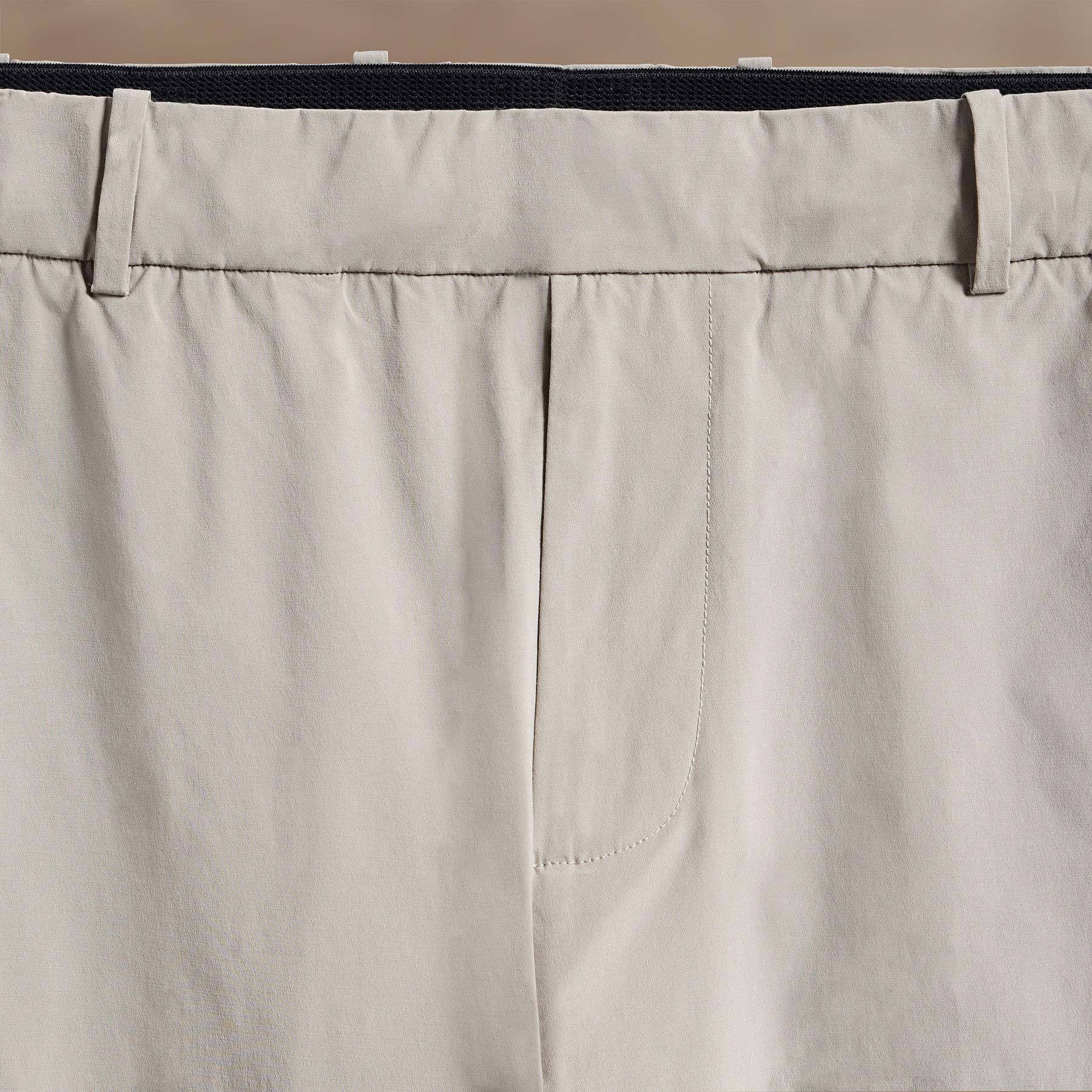 Cotton Poplin Trouser - Light Tan - Image 3
