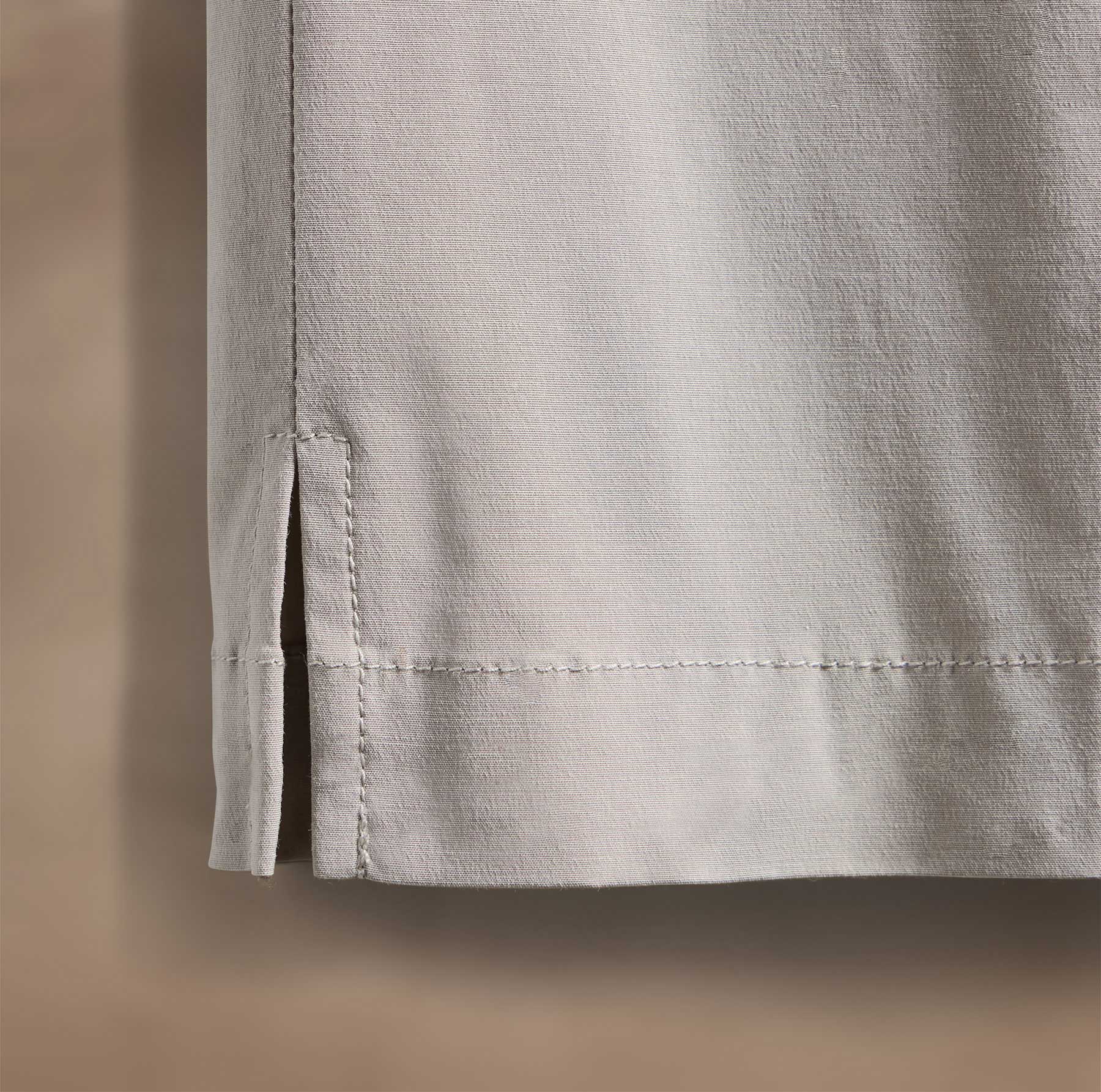Cotton Poplin Trouser - Light Tan - Image 5