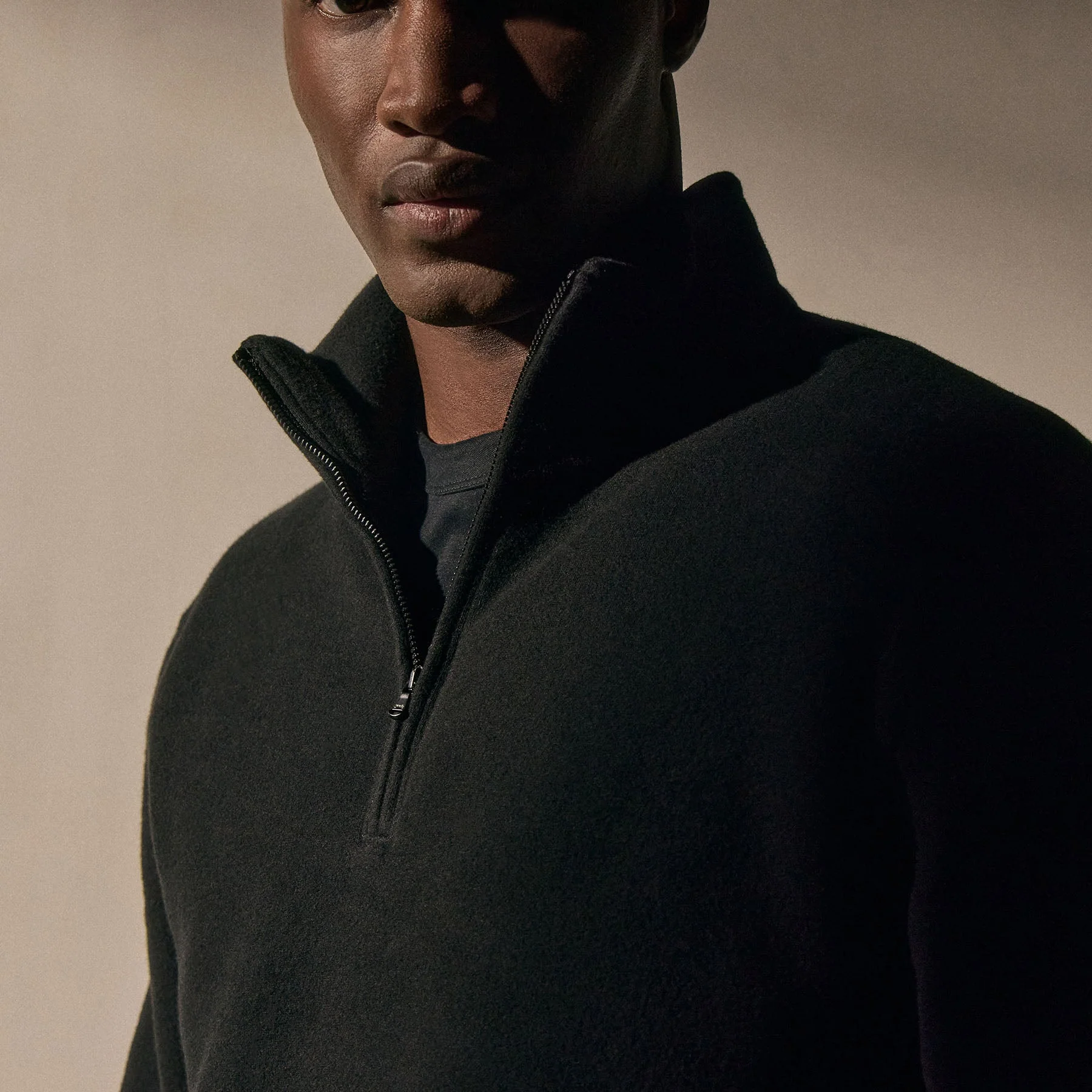 Cozy Half Zip - Black - Image 3