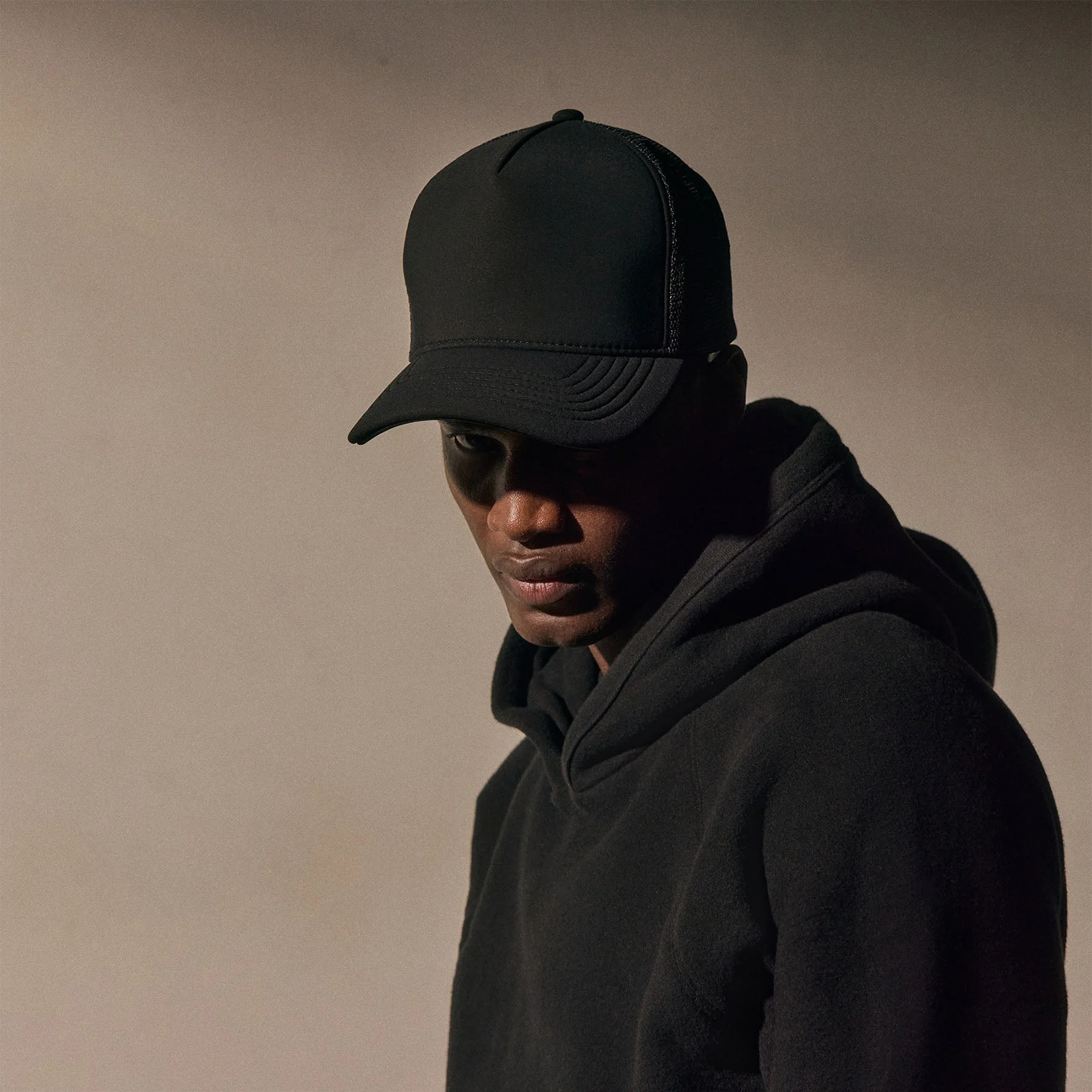 Cozy Hooded Sweatshirt - Black - Image 3