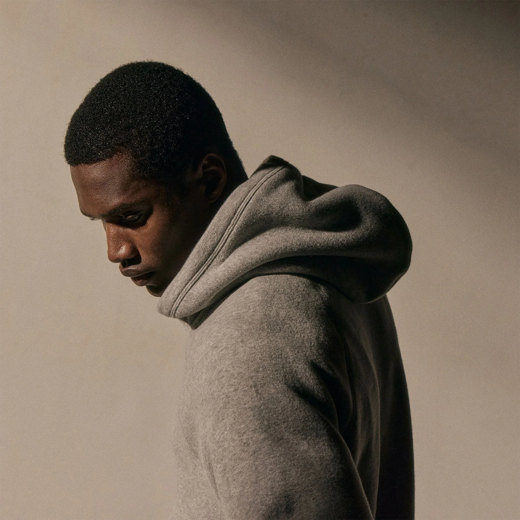 Cozy Hooded Sweatshirt - Heather Grey - Image 3