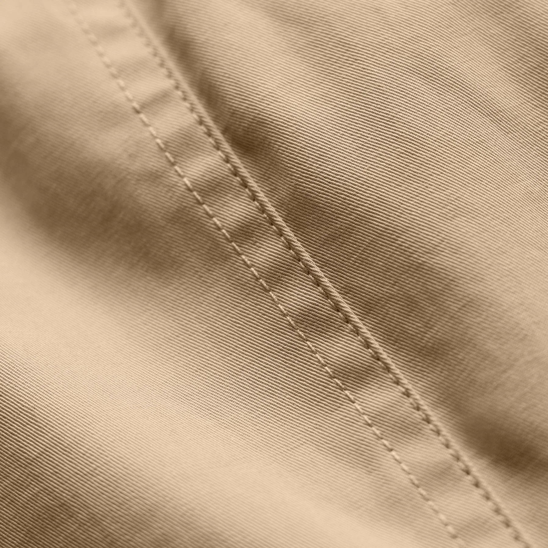 Fine Cotton Twill Crop Pant - Light Khaki - Image 9