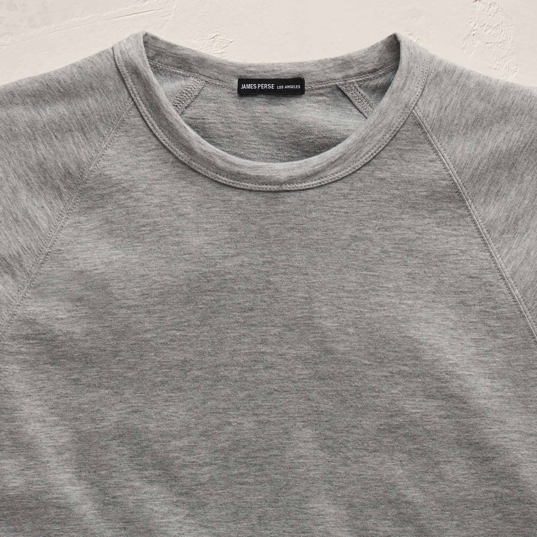 Fine French Terry Sweatshirt - Heather Grey - Image 5