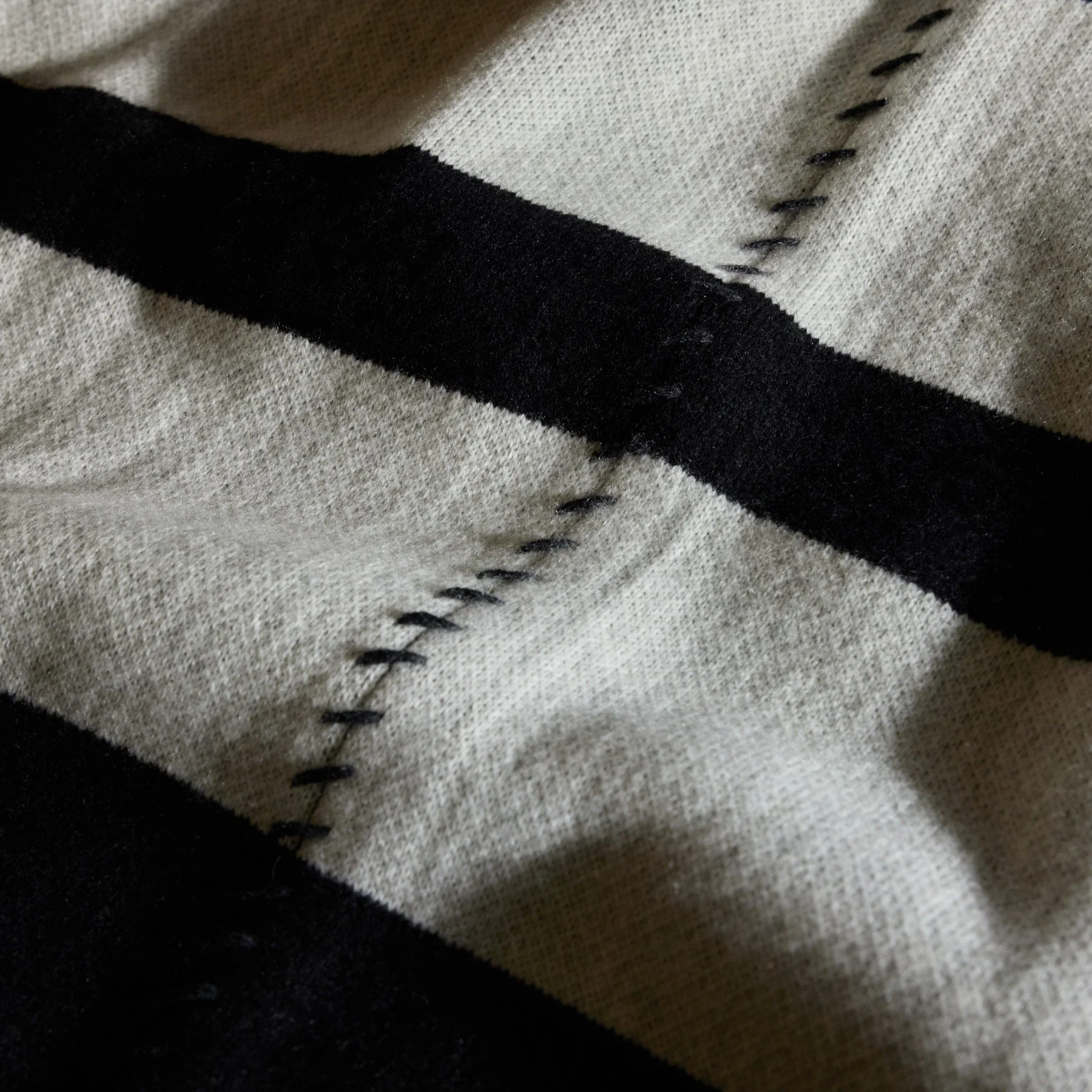 Grateful Dead Cashmere Blanket - Black/ White/Charcoal - Image 3