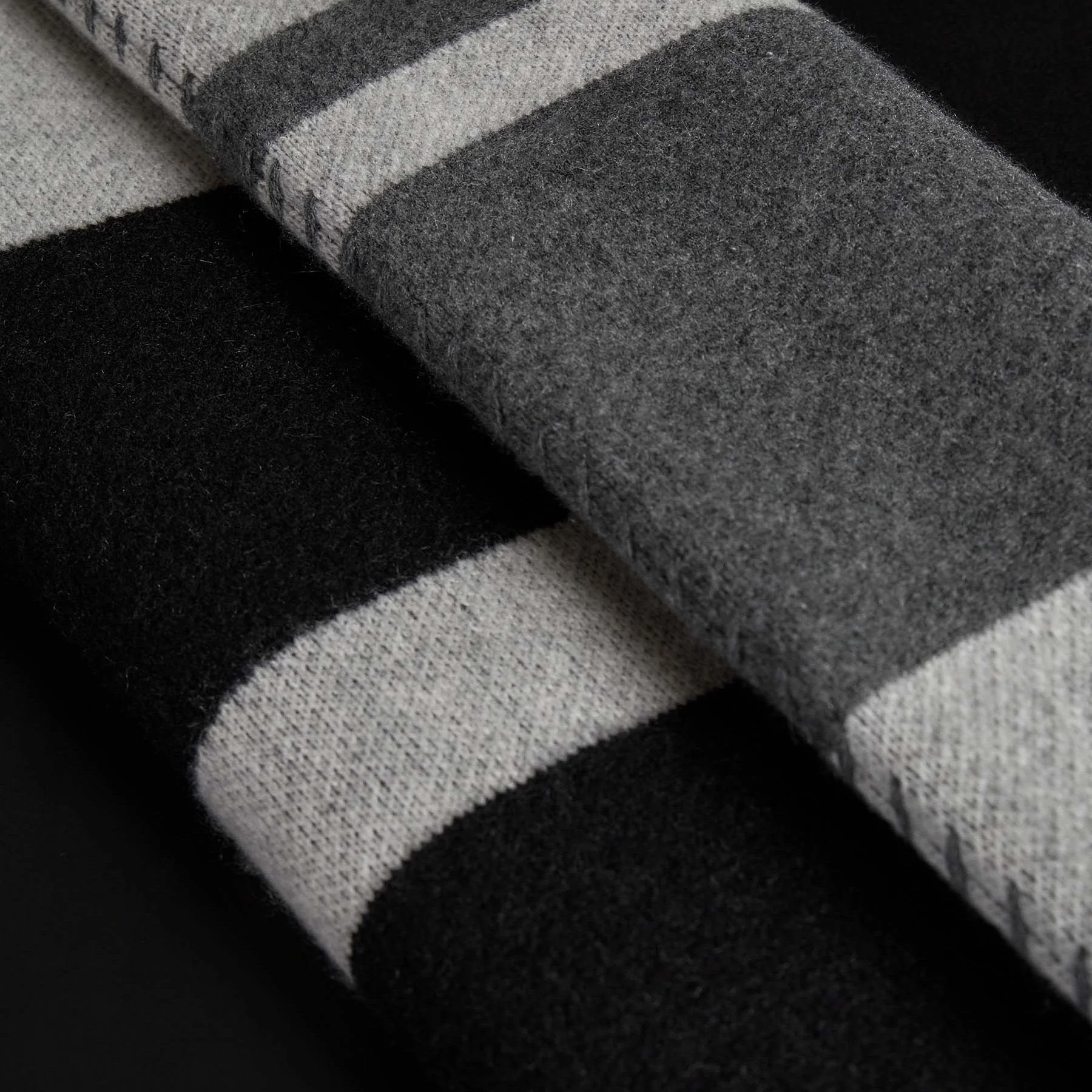 Grateful Dead Cashmere Blanket - Flyash/Black/Dark Grey - Image 4