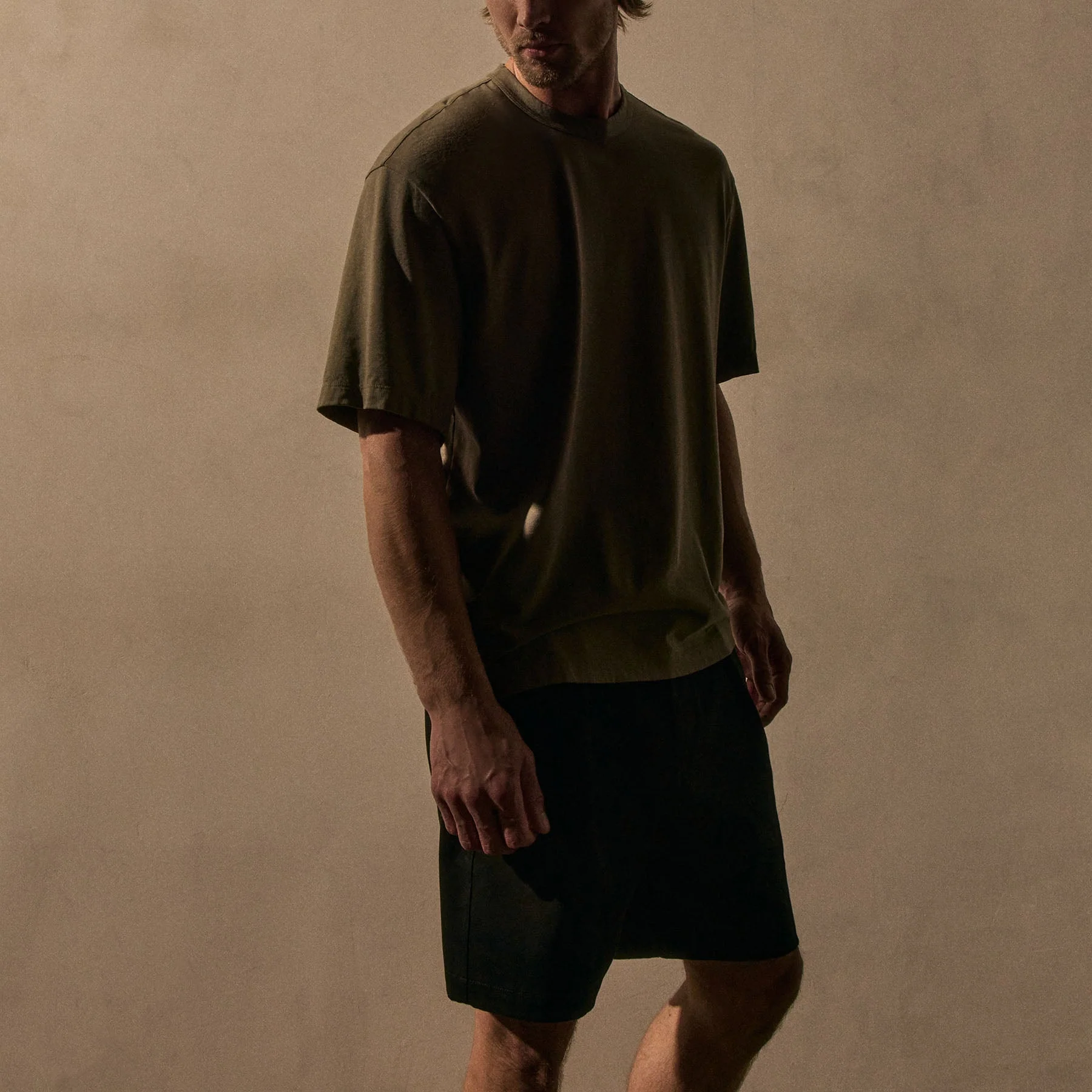 Heavy Luxe Jersey Oversized Crew - Birch - Image 2