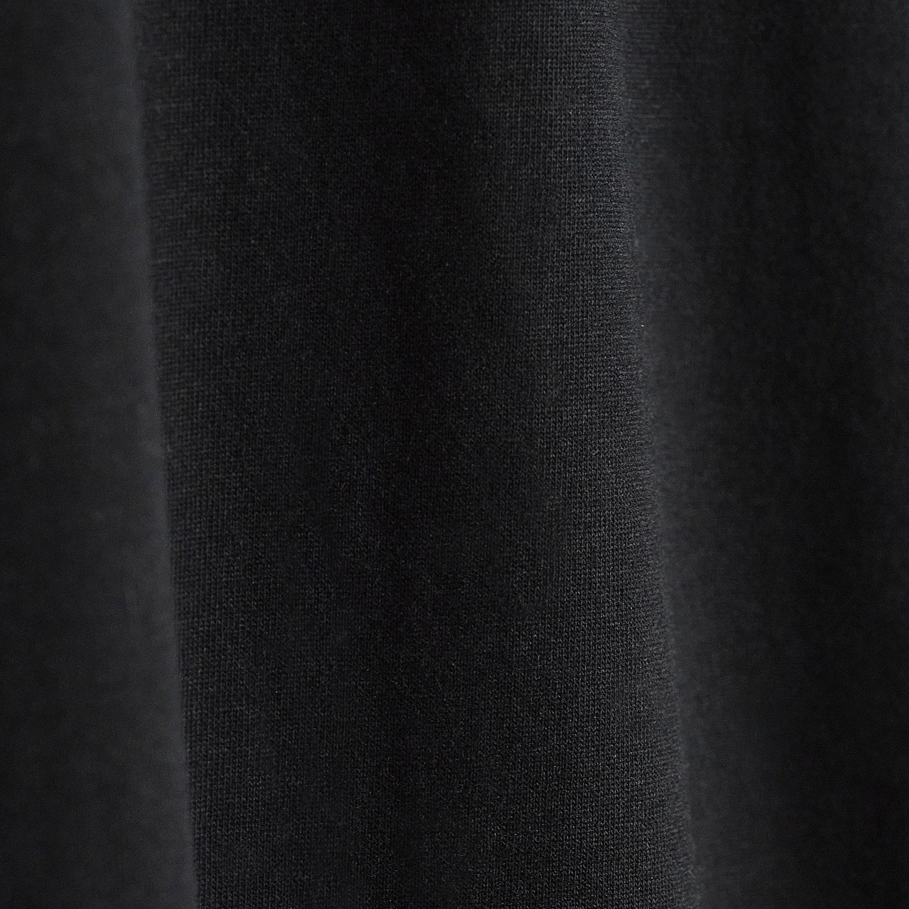 Heavy Luxe Jersey Long Sleeve Polo - Black - Image 6