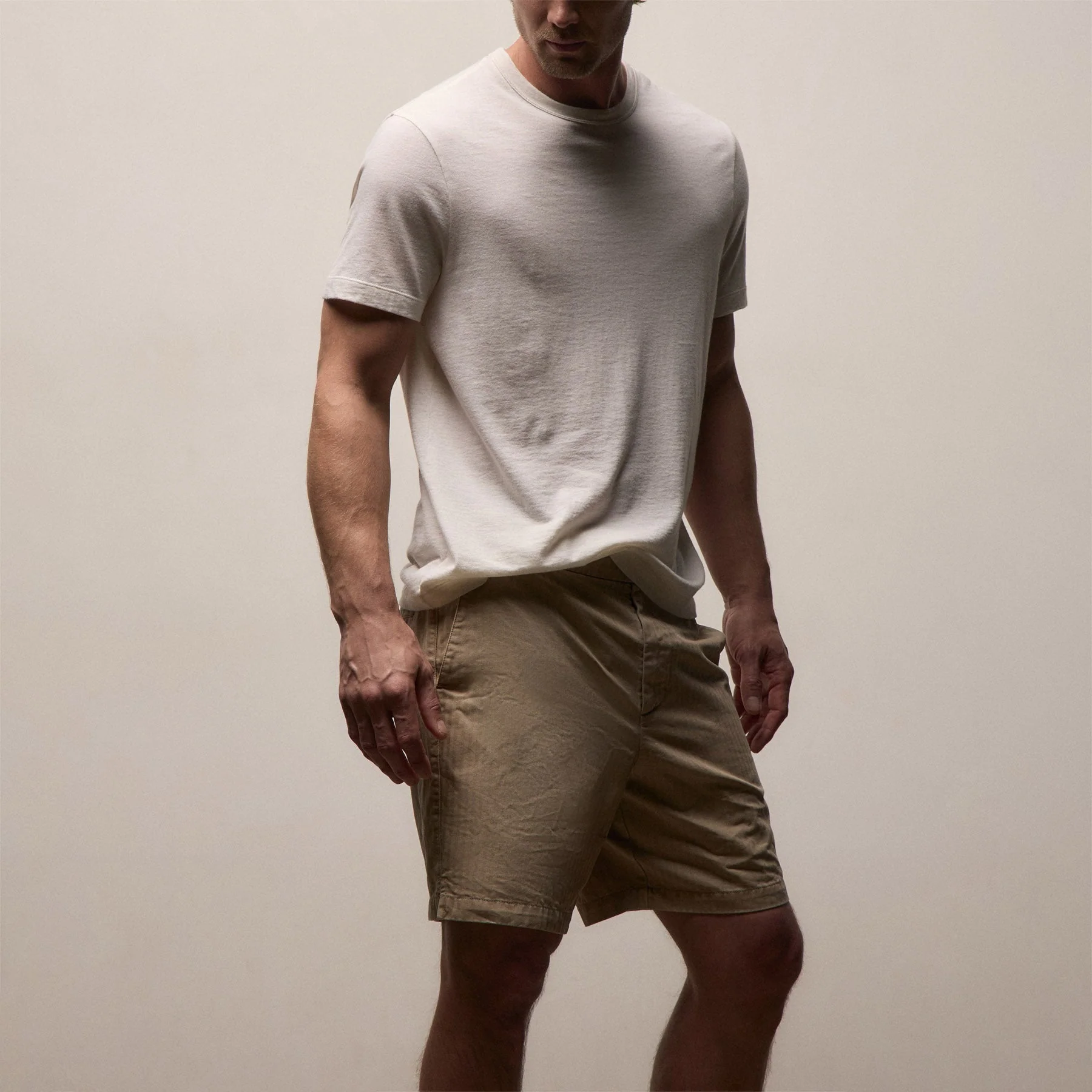 Herringbone Surplus Short - Light Khaki Pigment - Image 4