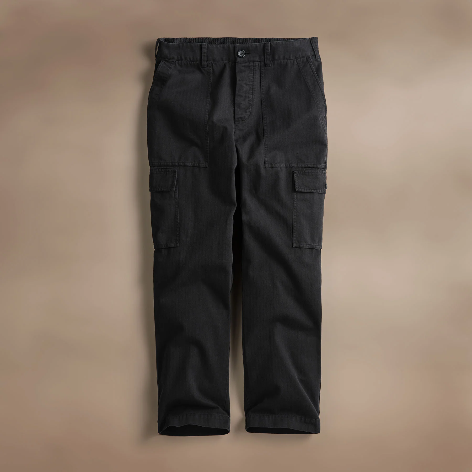 Herringbone Twill Utility Pant - Black - Image 2