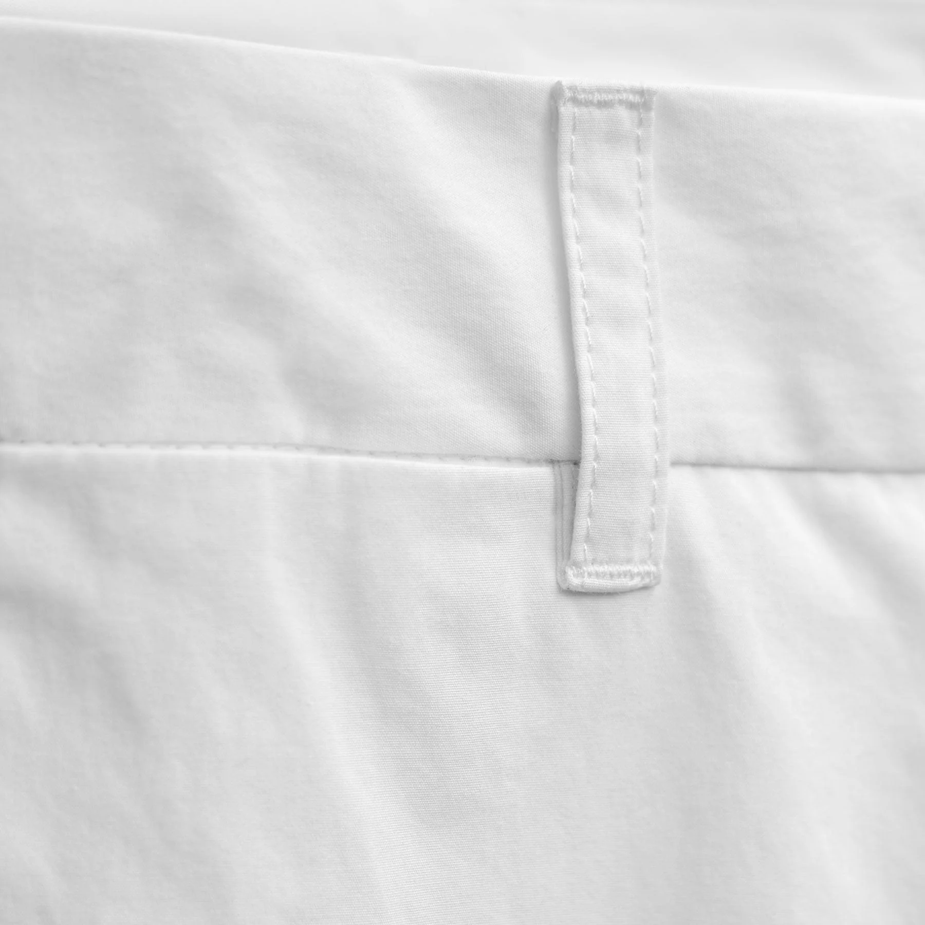 Italian Heavy Poplin Clean Front Trouser - White - Image 7