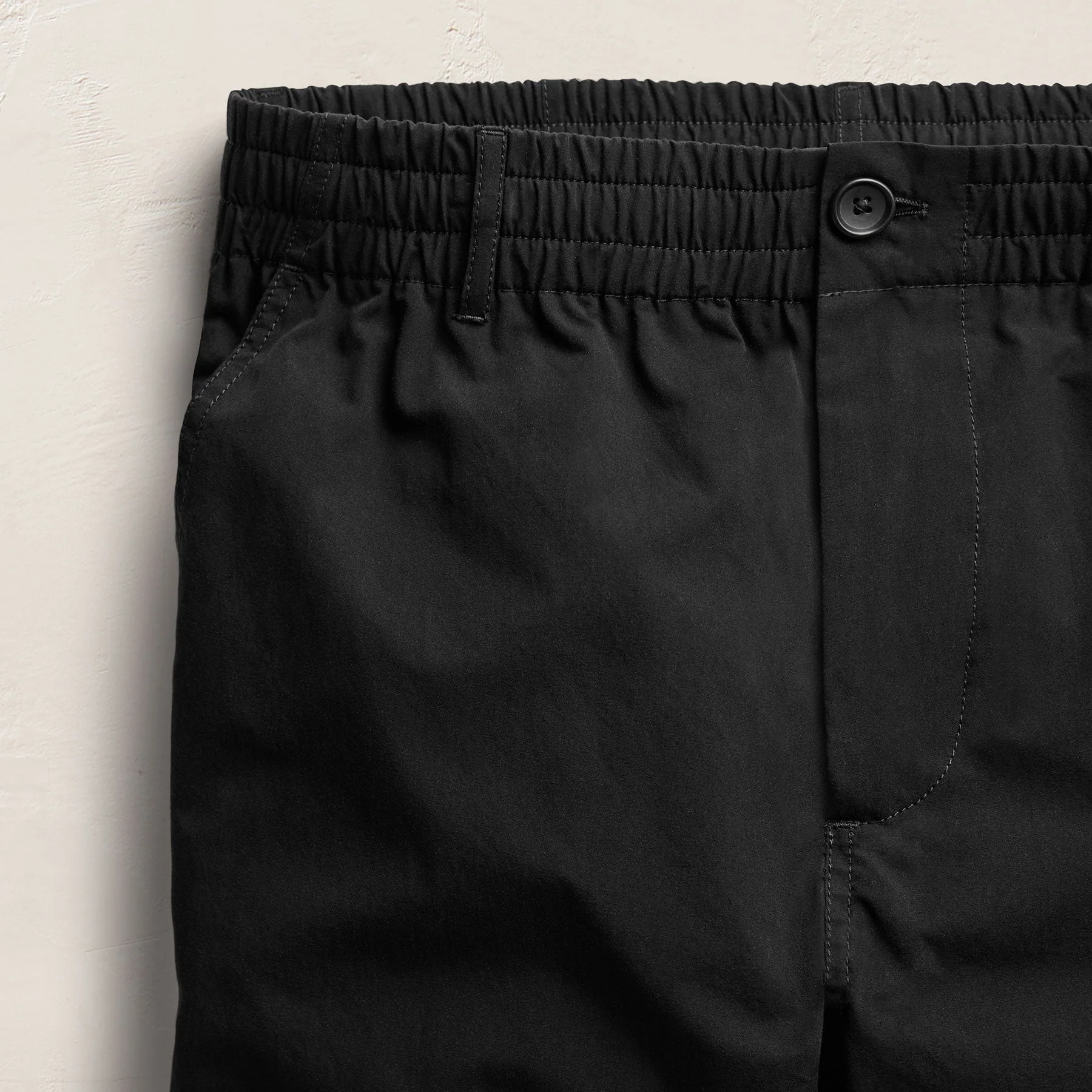 Italian Heavy Poplin Trouser - Black - Image 7