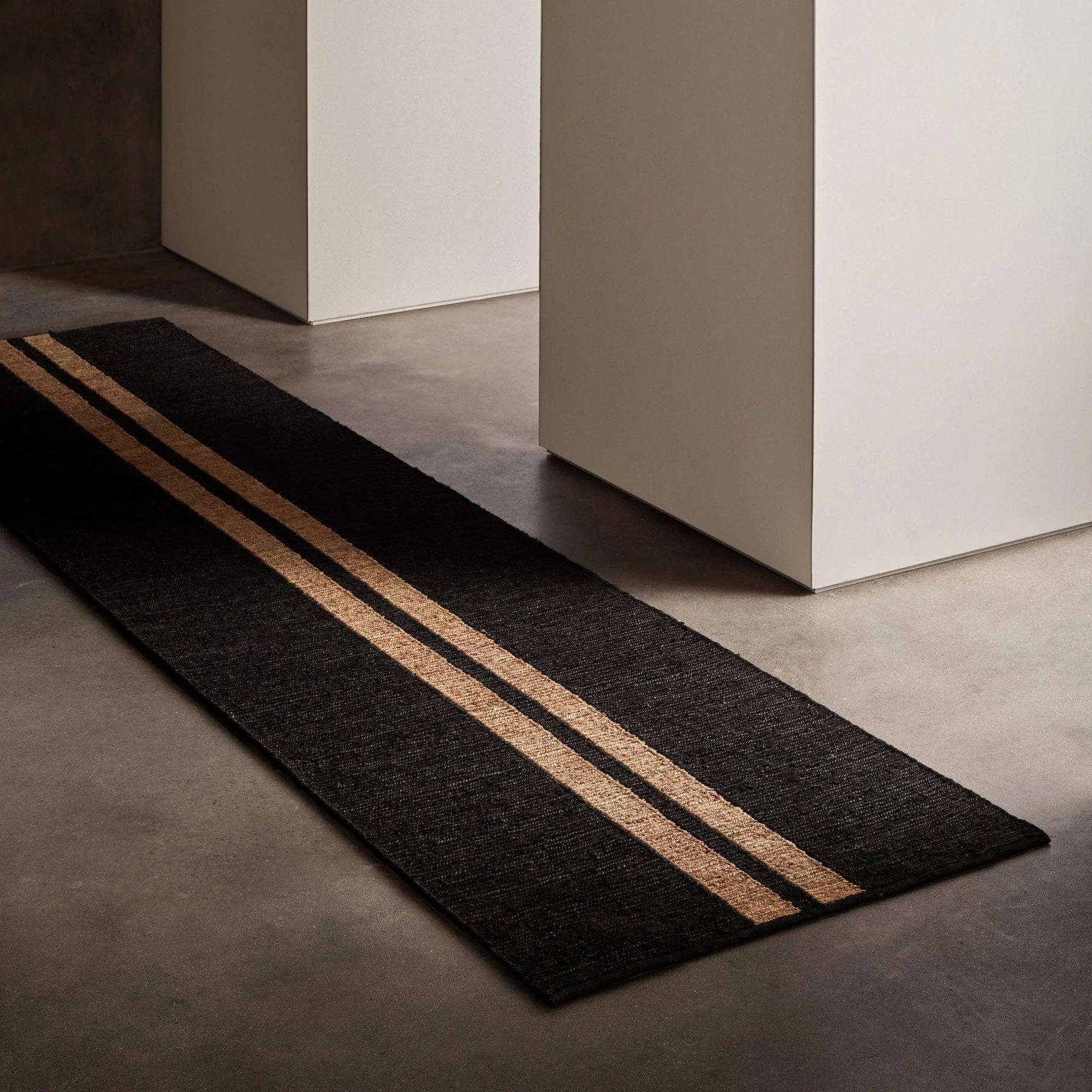 Jute Runner - Charcoal/Natural Stripe - Image 5