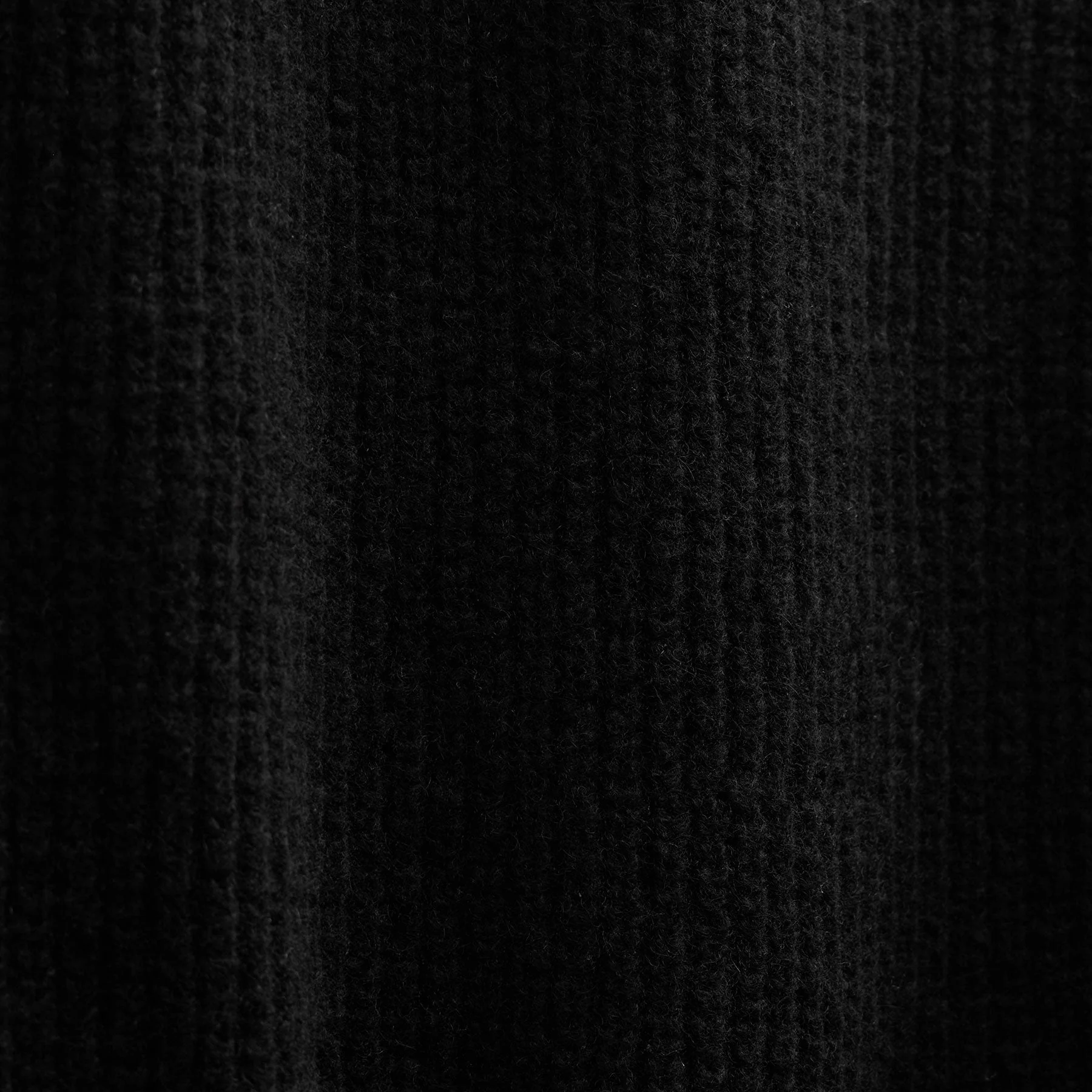 Lightweight Cashmere 1/4 Button Sweater - Black - Image 6