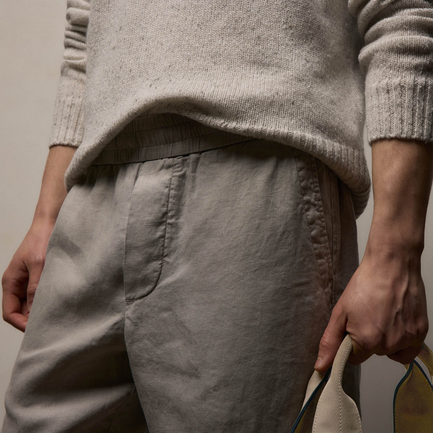Lightweight Linen Pant - Fog Pigment - Image 3