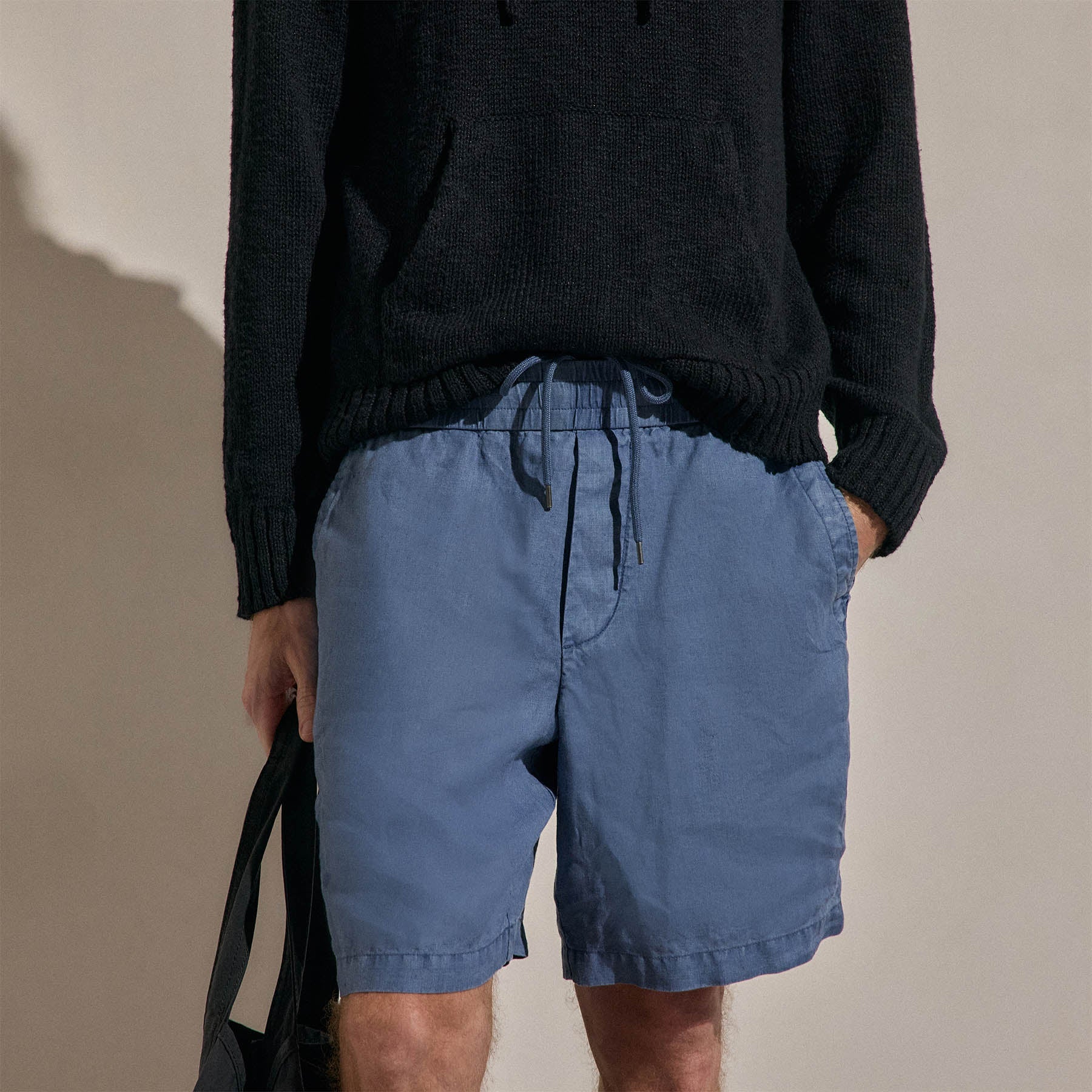 Lightweight Linen Relaxed Short - Danube Pigment - Image 3