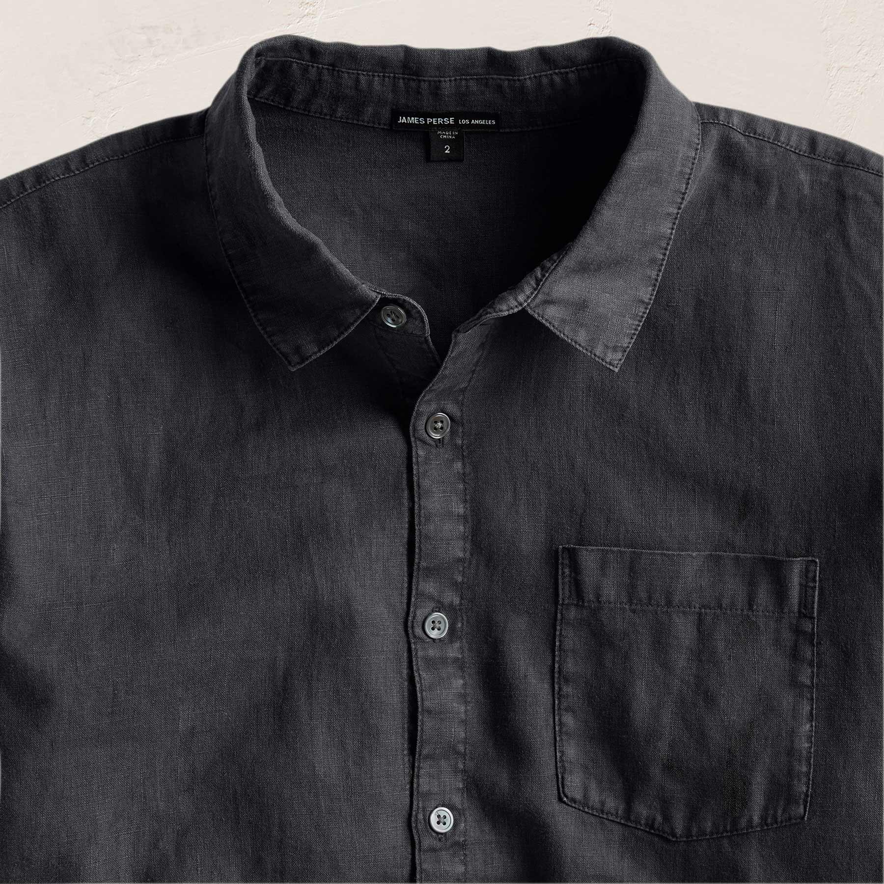 Lightweight Linen Shirt - Magma Pigment - Image 3