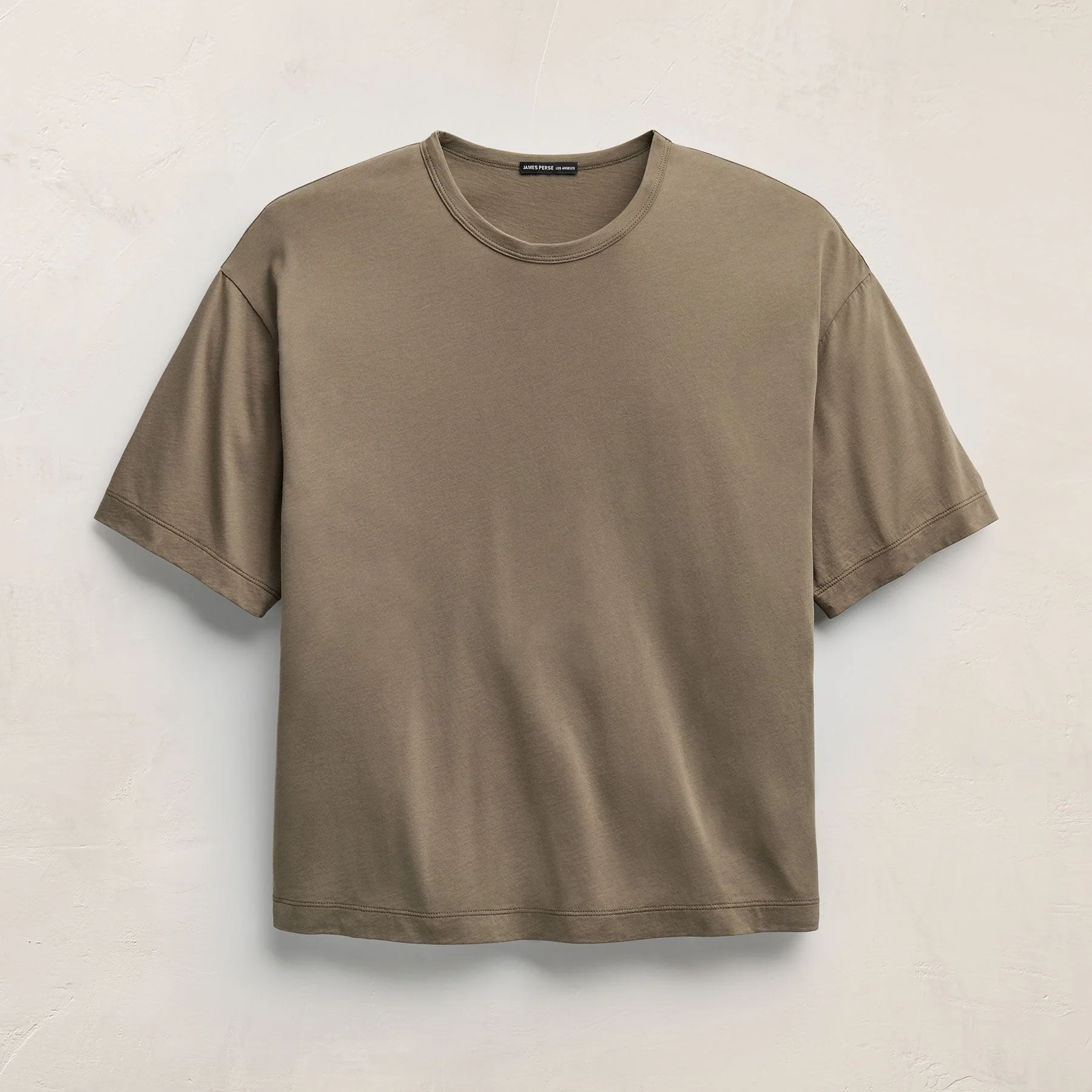 Lightweight Luxe Jersey Tee - Light Olive - Image 2