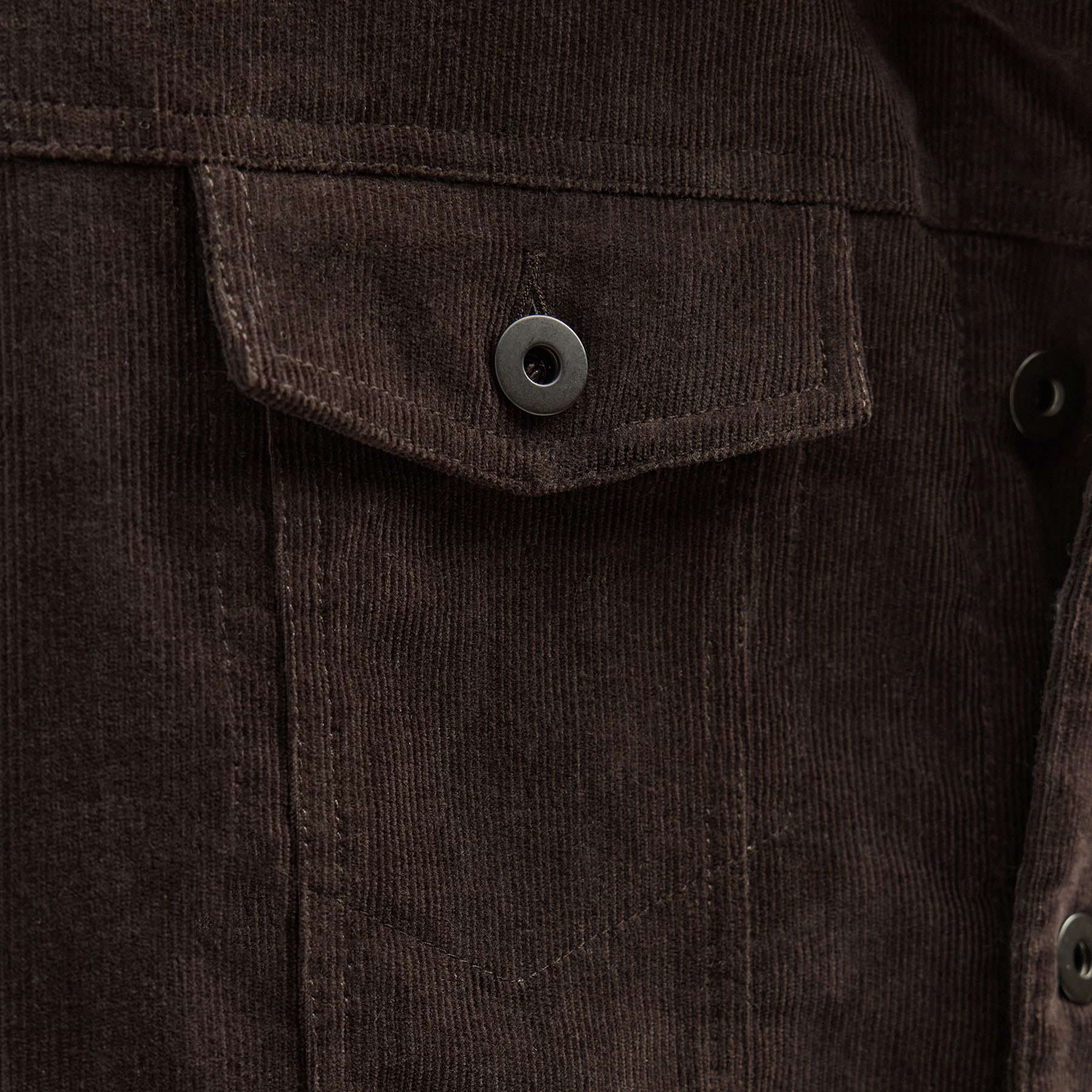 Lined Corduroy Trucker Jacket - Kona - Image 6