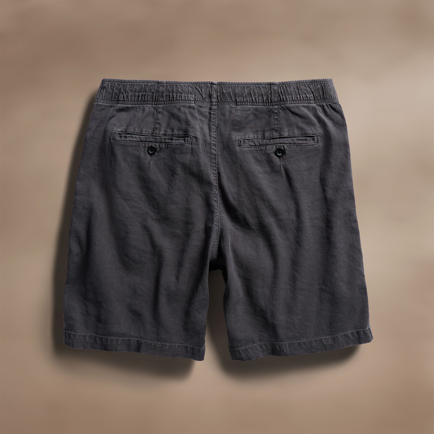 Linen Blend Jogger Short - Magma Pigment - Image 2