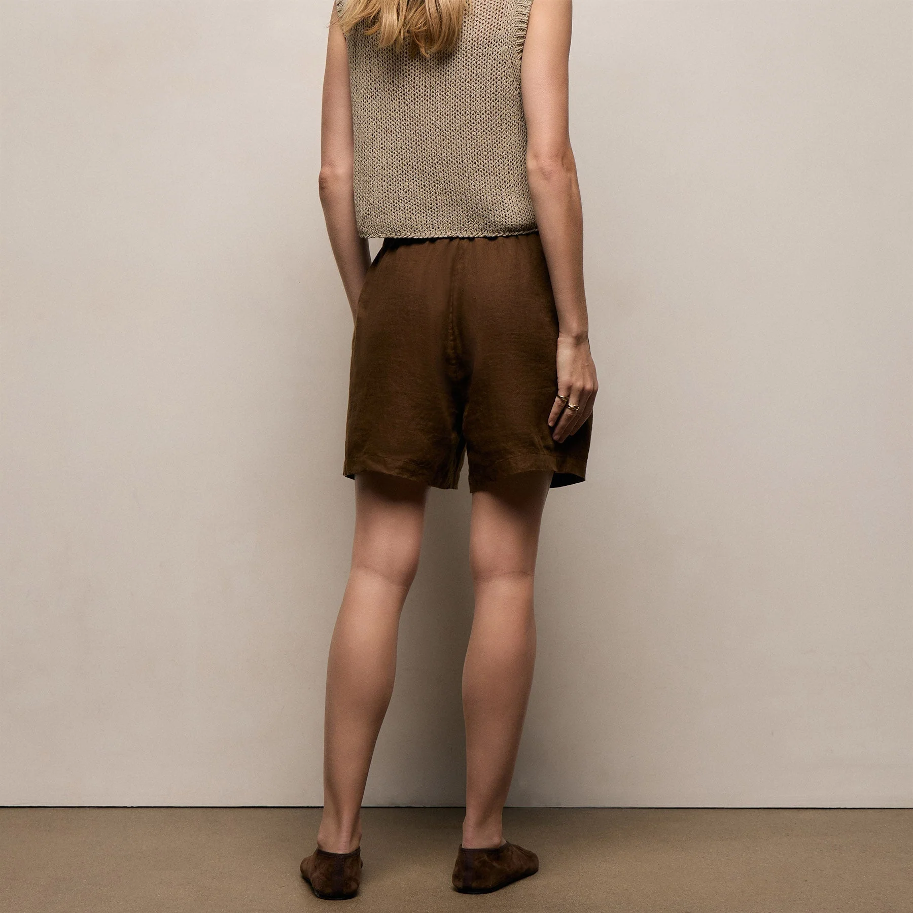 Linen Short - Cocoa - Image 6