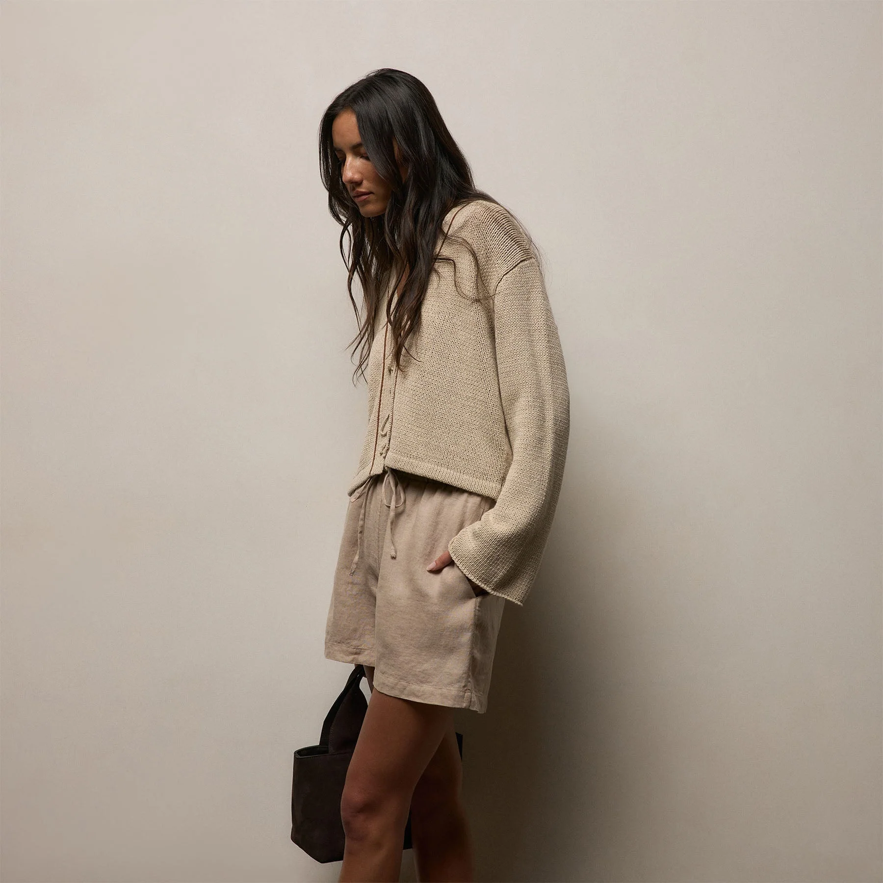 Linen Short - Stone - Image 4