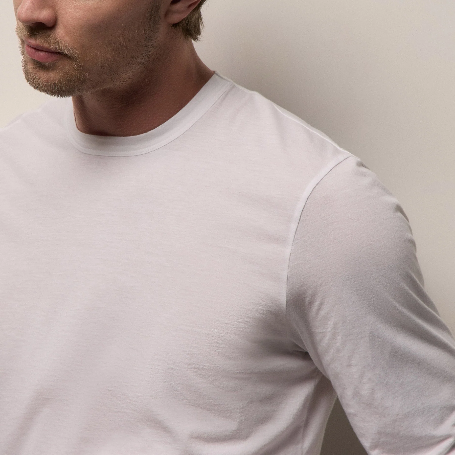 Luxe Lotus Jersey Long Sleeve - White - Image 4