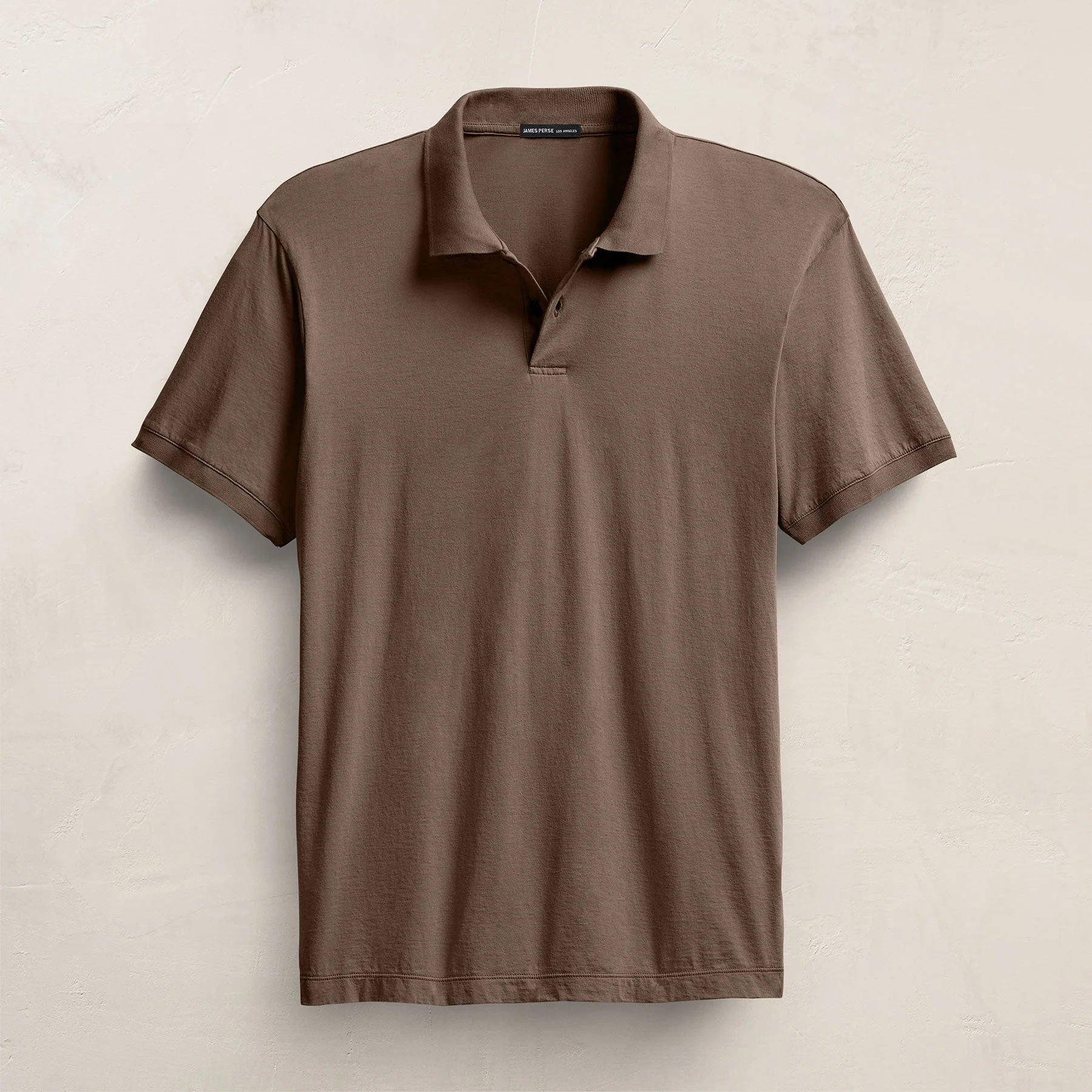 Luxe Lotus Jersey Polo - Caribou - Image 2