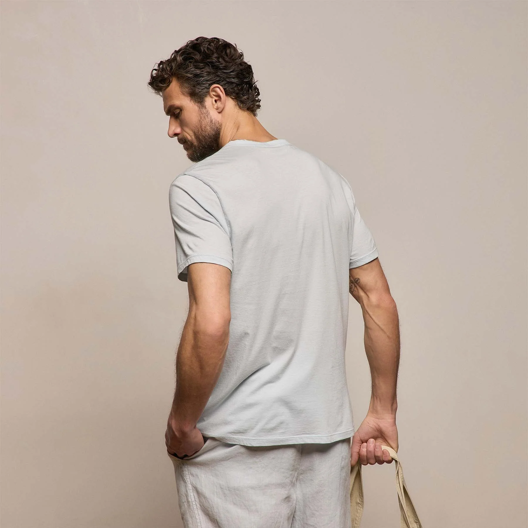 Luxe Lotus Jersey Tee - Memory - Image 6