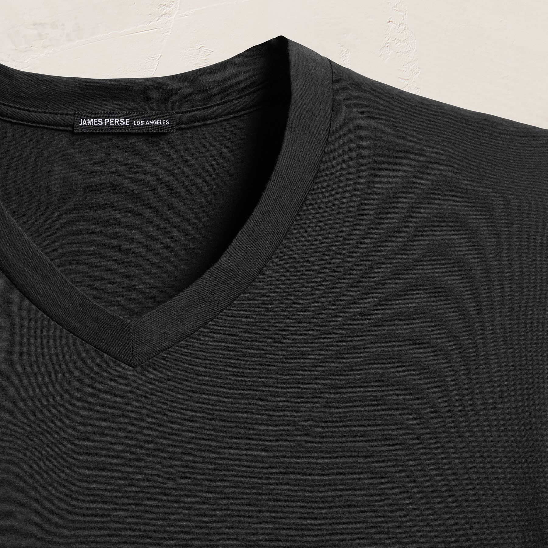 Luxe Lotus Jersey V Neck - Carbon - Image 8