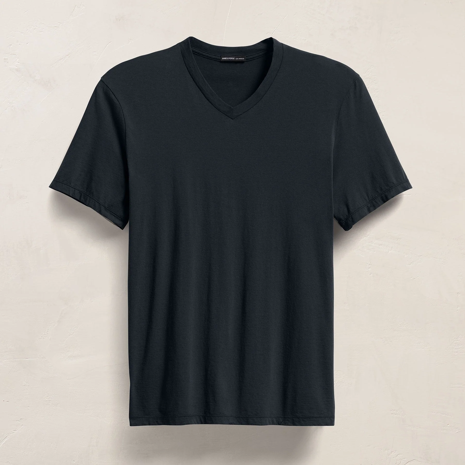 3 Pack Luxe Lotus Jersey V Neck Tee - Black/White/French Navy - Image 4